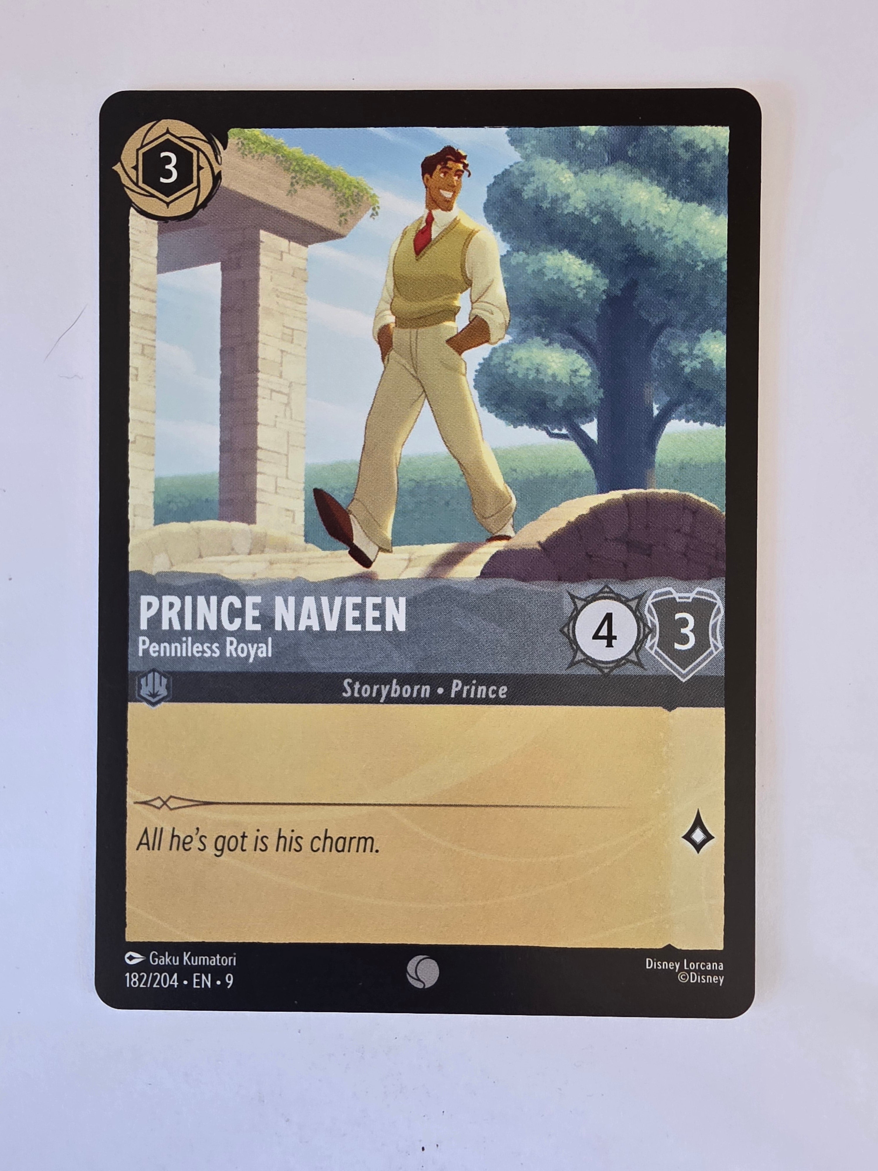 Disney Lorcana | Fabled | 182/204 | Prince Naveen - Penniless Royal | Common