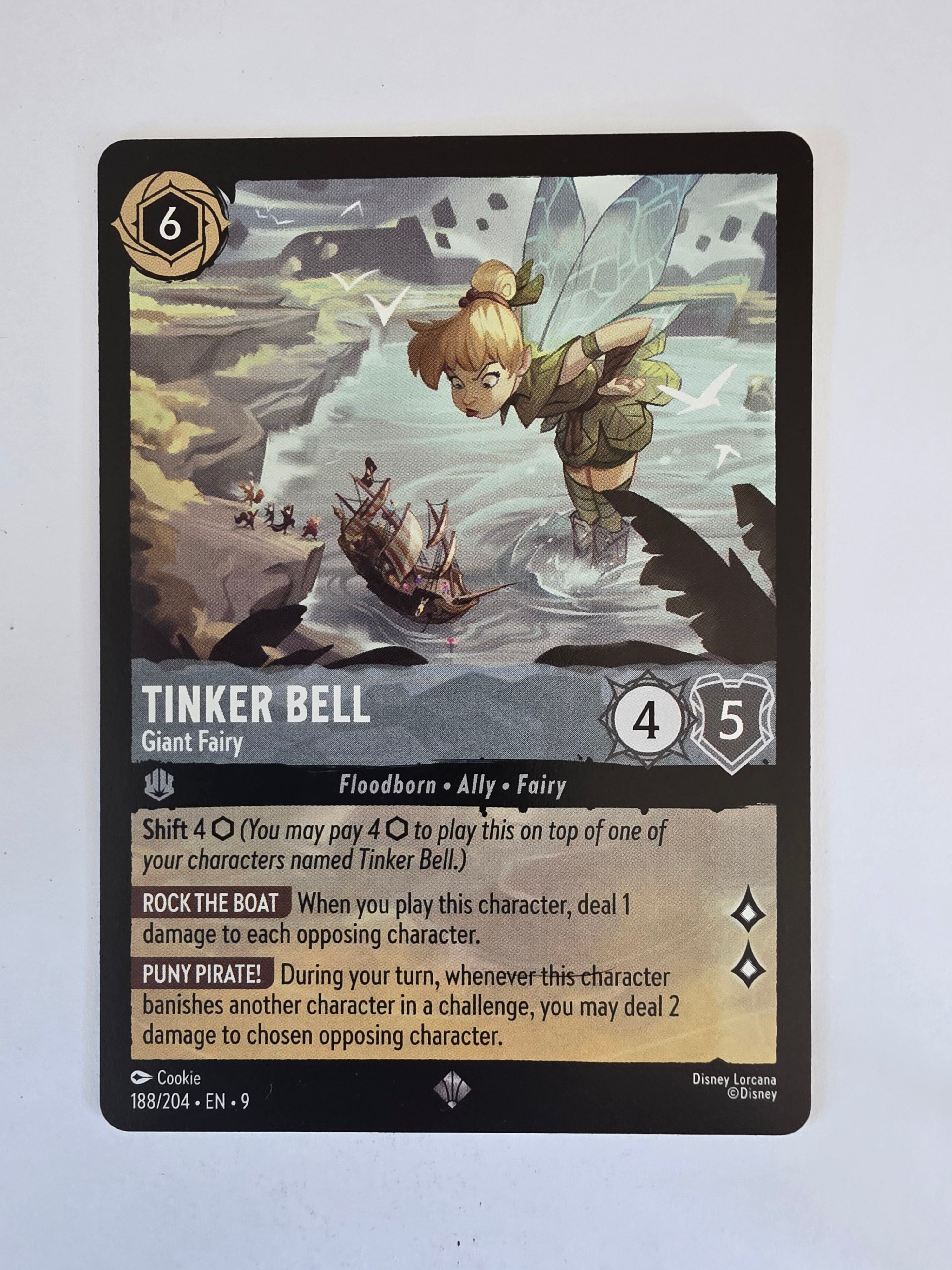 Disney Lorcana | Set 9 Fabled | 188/204 | Tinker Bell - Giant Fairy | Super Rare