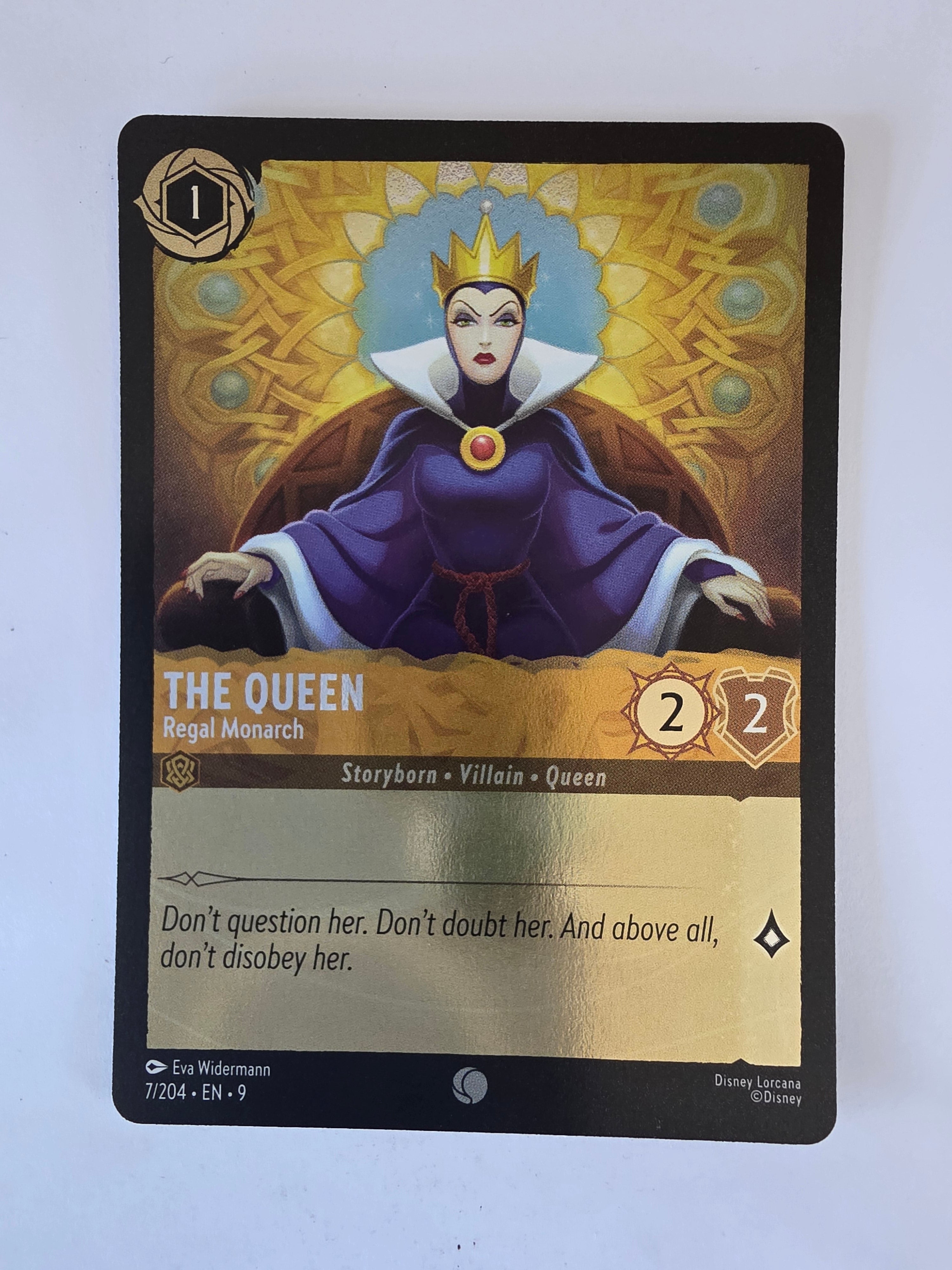 Disney Lorcana | Fabled | 7/204 | COLDFOIL | The Queen - Regal Monarch | Common
