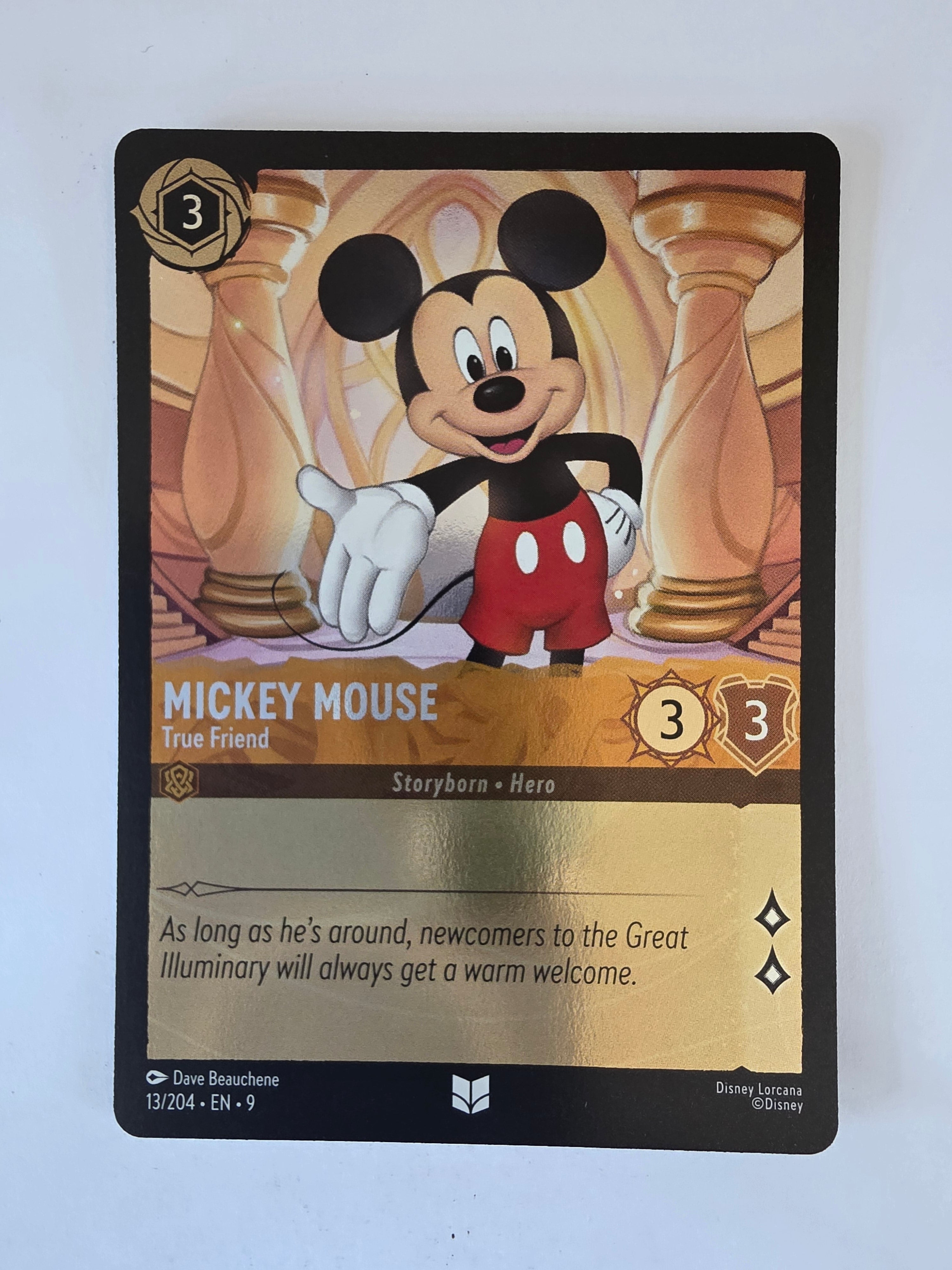 Disney Lorcana | Fabled | 13/204 |COLDFOIL |Mickey Mouse - True Friend |Uncommon