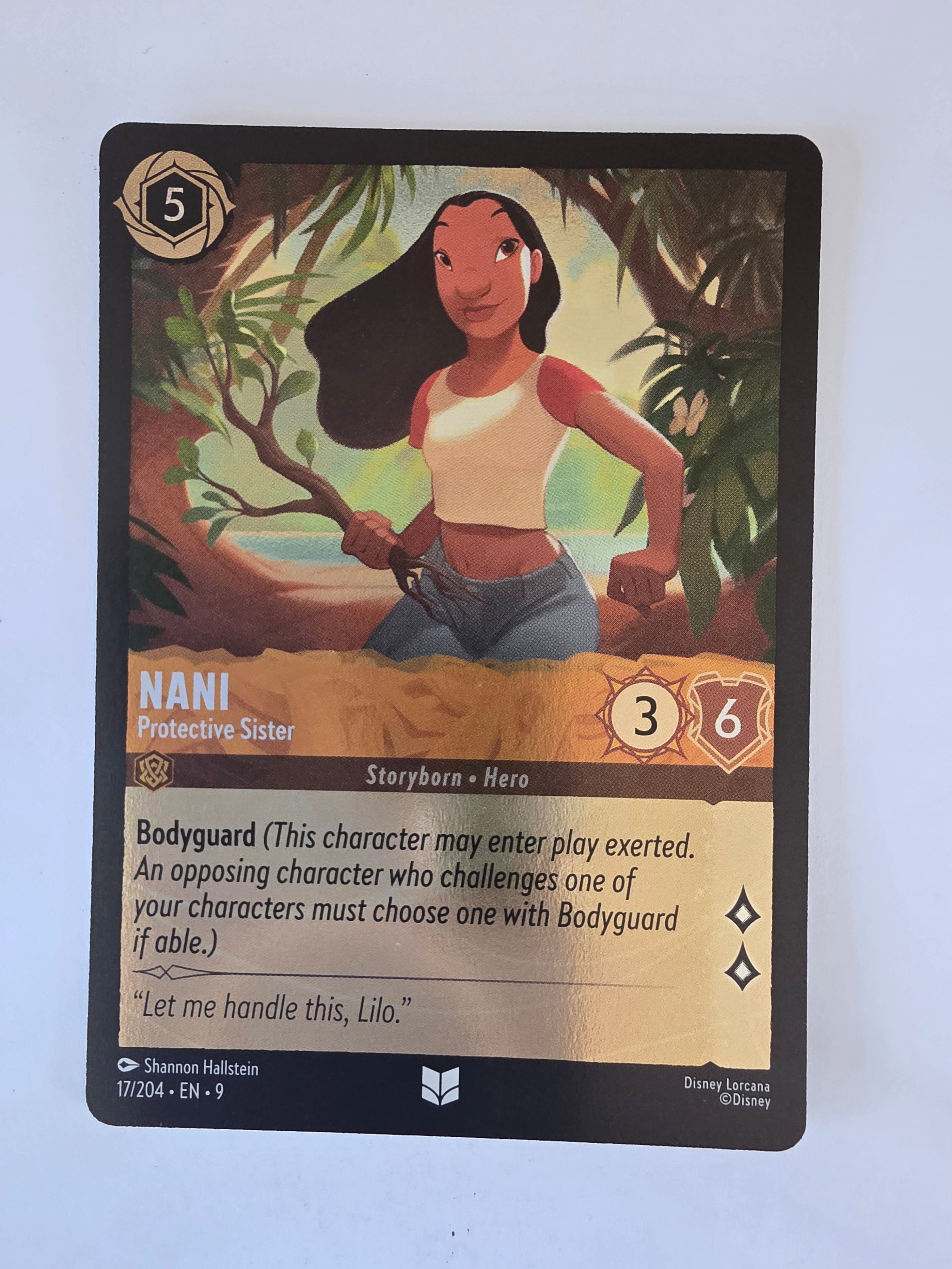 Disney Lorcana | Fabled | 17/204 |COLDFOIL |Nani - Protective Sister | Uncommon
