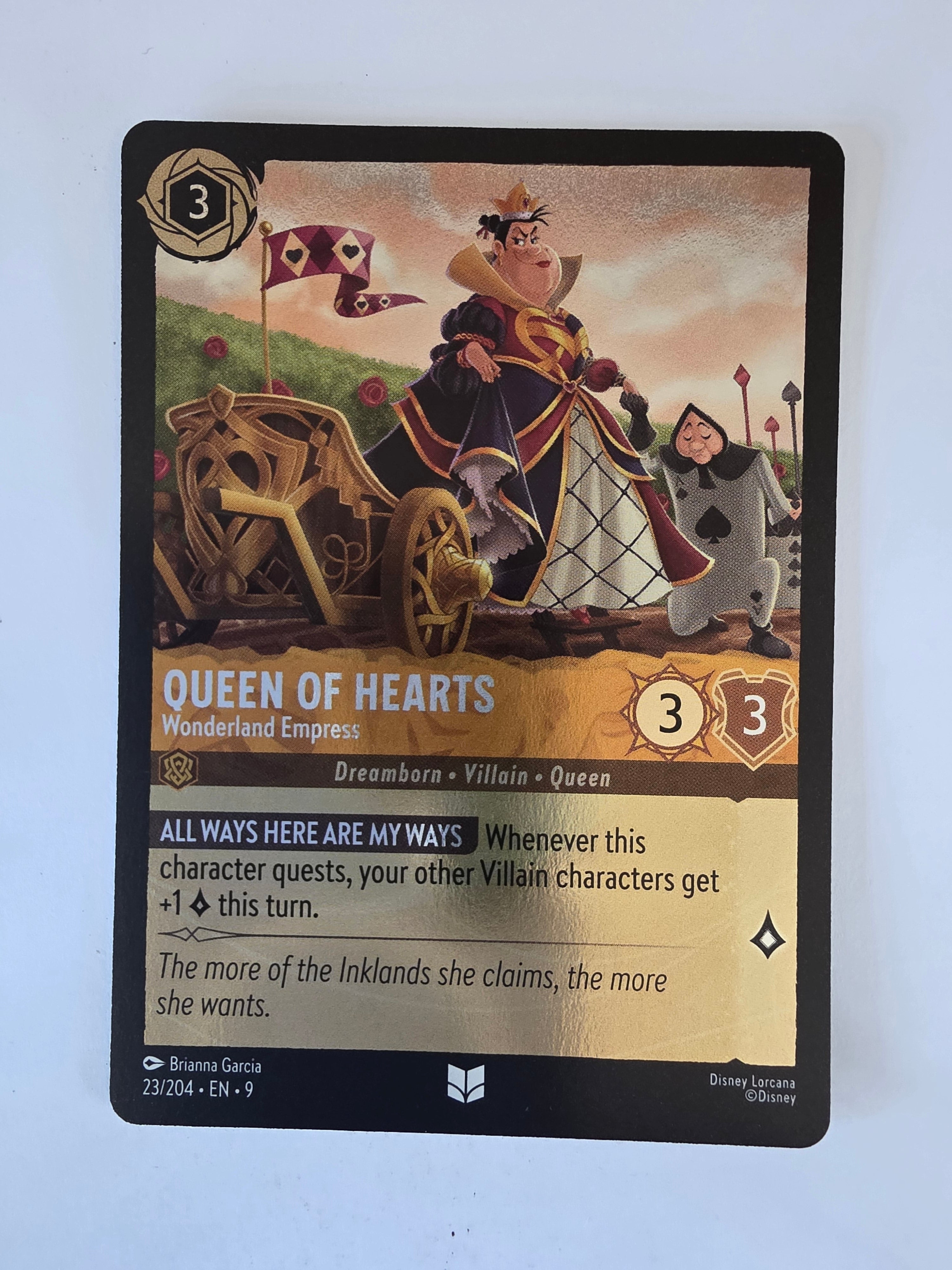 Lorcana |Fabled 23/204 |COLDFOIL |Queen of Hearts - Wonderland Empress |Uncommon