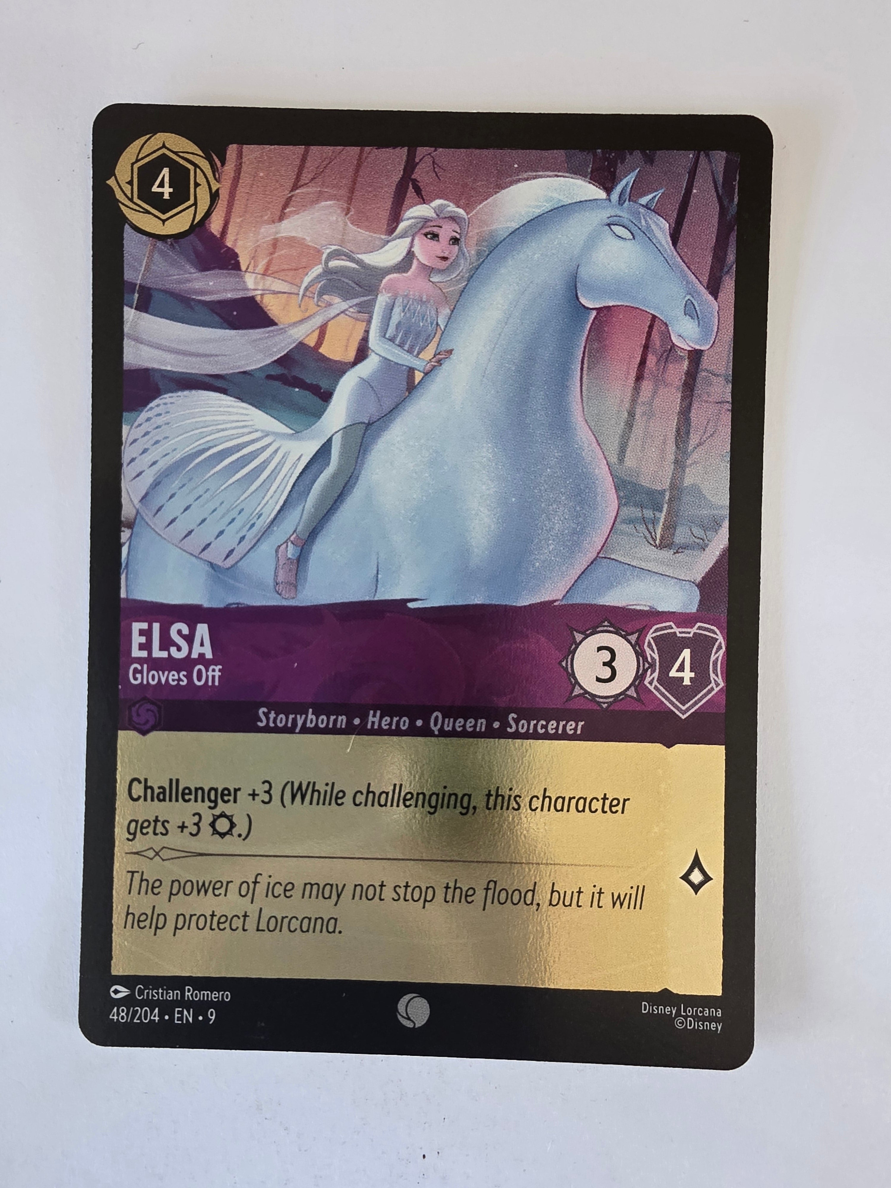 Disney Lorcana | Fabled | 48/204 | COLDFOIL | Elsa - Gloves Off | Common