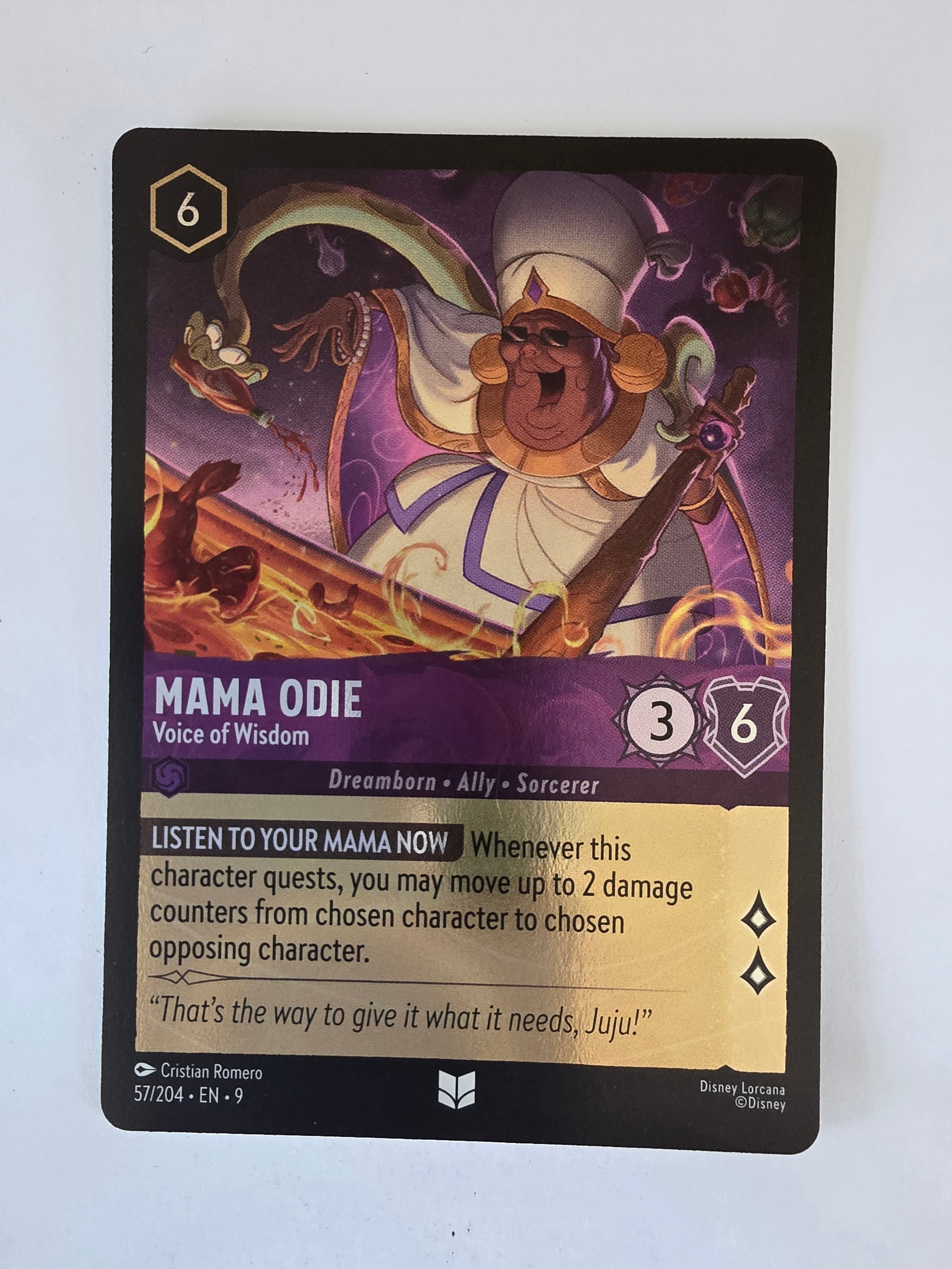Disney Lorcana | Fabled |57/204 |COLDFOIL |Mama Odie - Voice of Wisdom |Uncommon