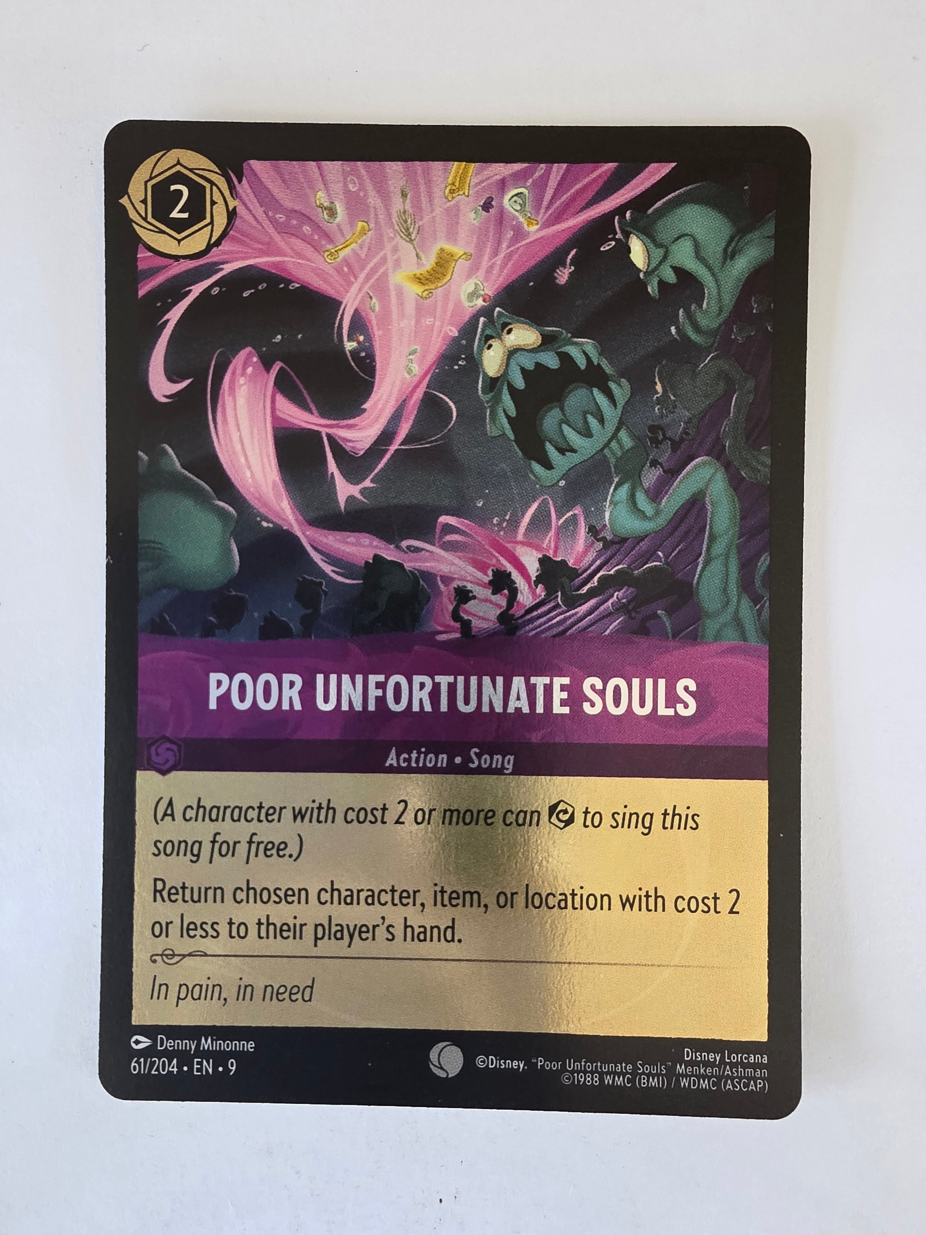 Disney Lorcana | Fabled | 61/204 | COLDFOIL | Poor Unfortunate Souls | Common
