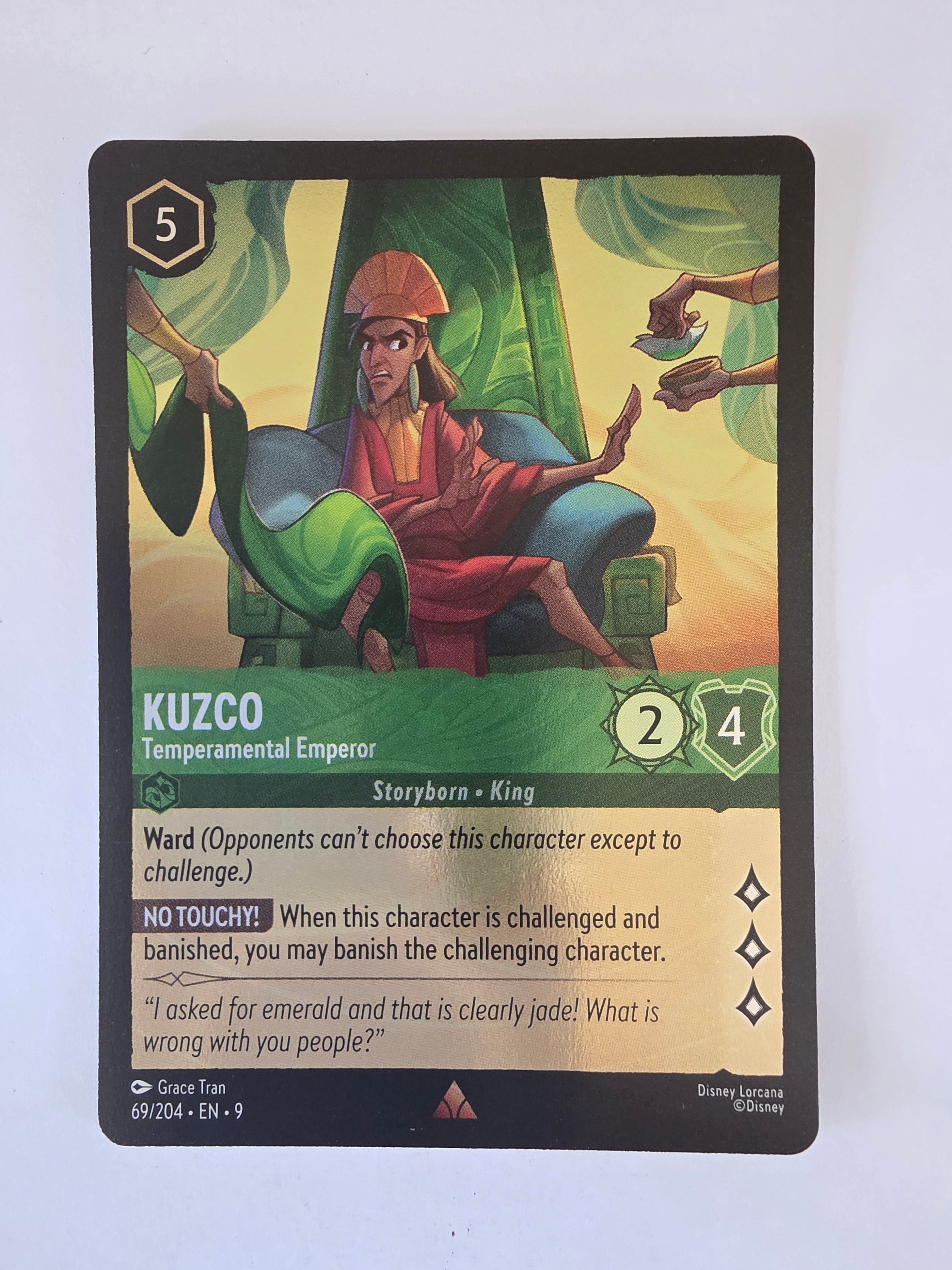 Disney Lorcana | Fabled | 69/204 |COLDFOIL |Kuzco - Temperamental Emperor | Rare