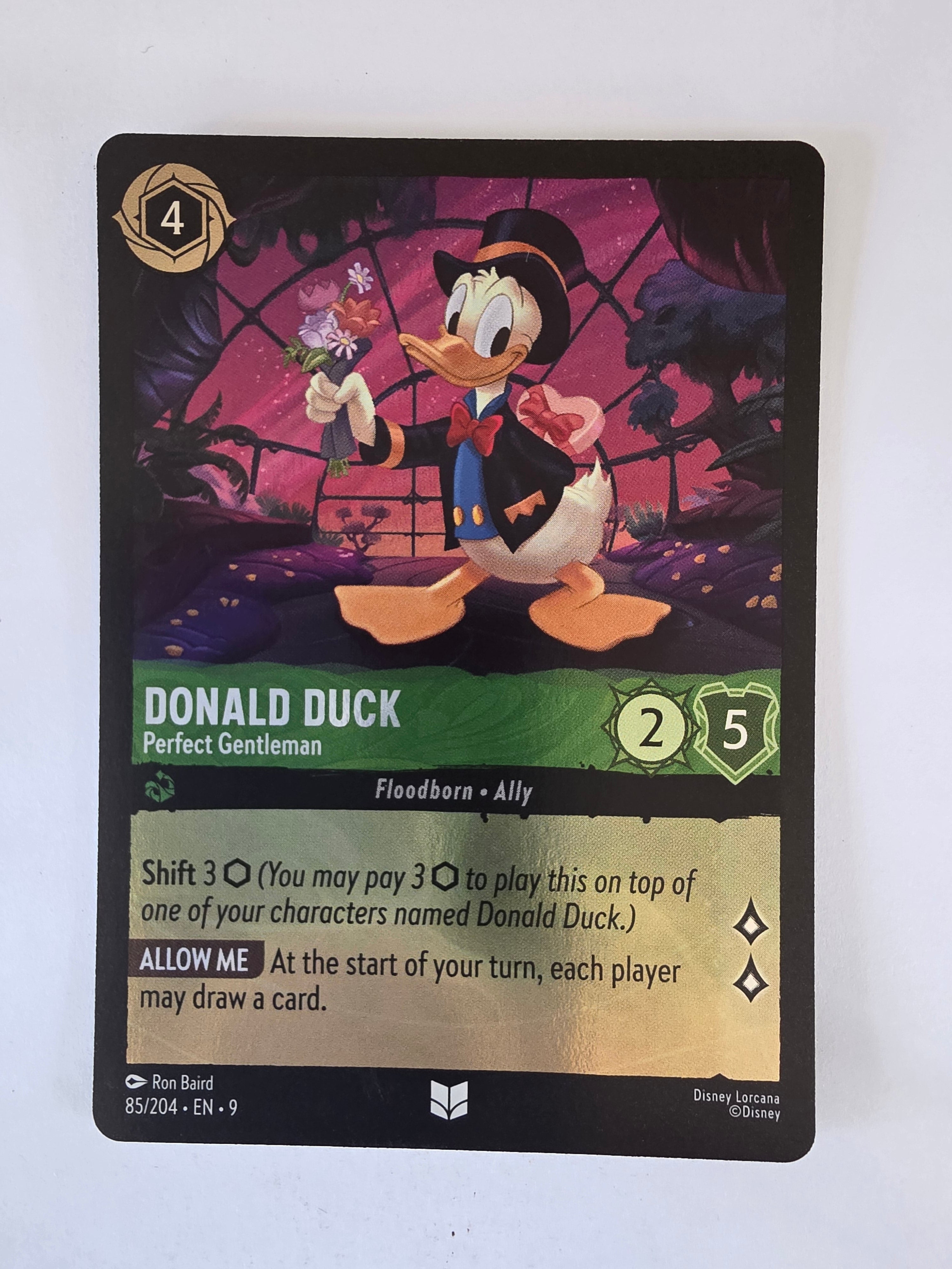Lorcana | Fabled | 85/204 | COLDFOIL |Donald Duck - Perfect Gentleman | Uncommon