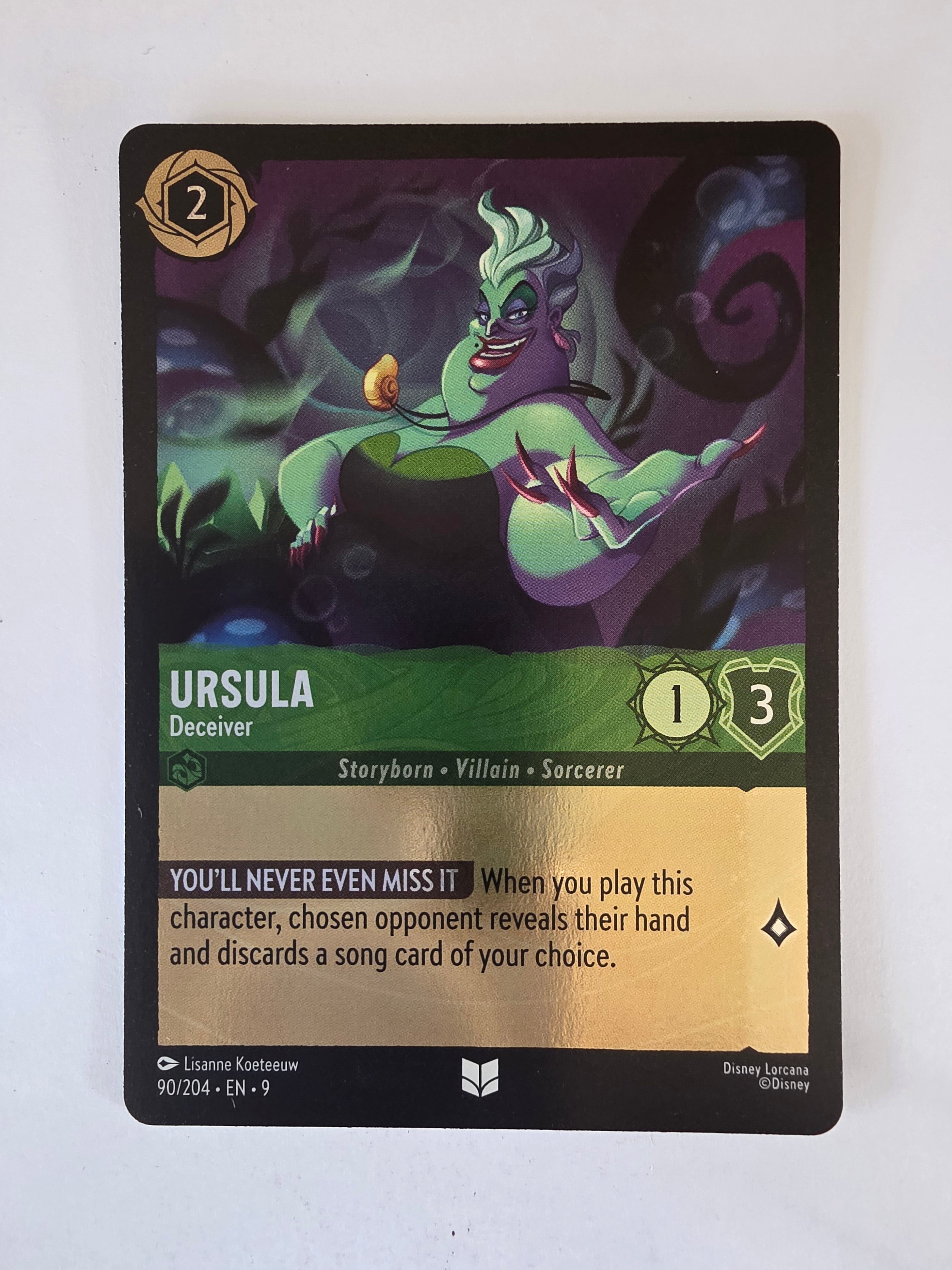 Disney Lorcana | Fabled | 90/204 | COLDFOIL | Ursula - Deceiver | Uncommon
