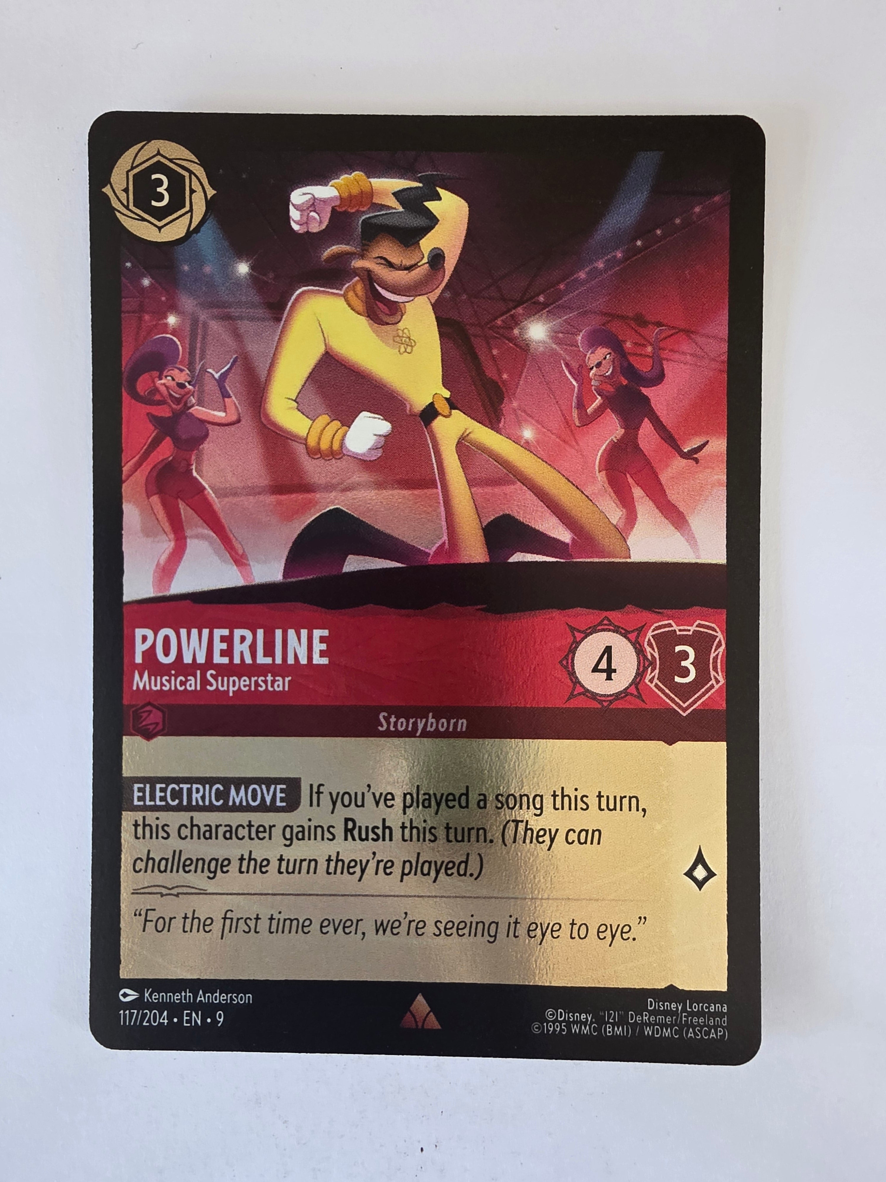 Disney Lorcana | Fabled |117/204 |COLDFOIL |Powerline - Musical Superstar |Rare