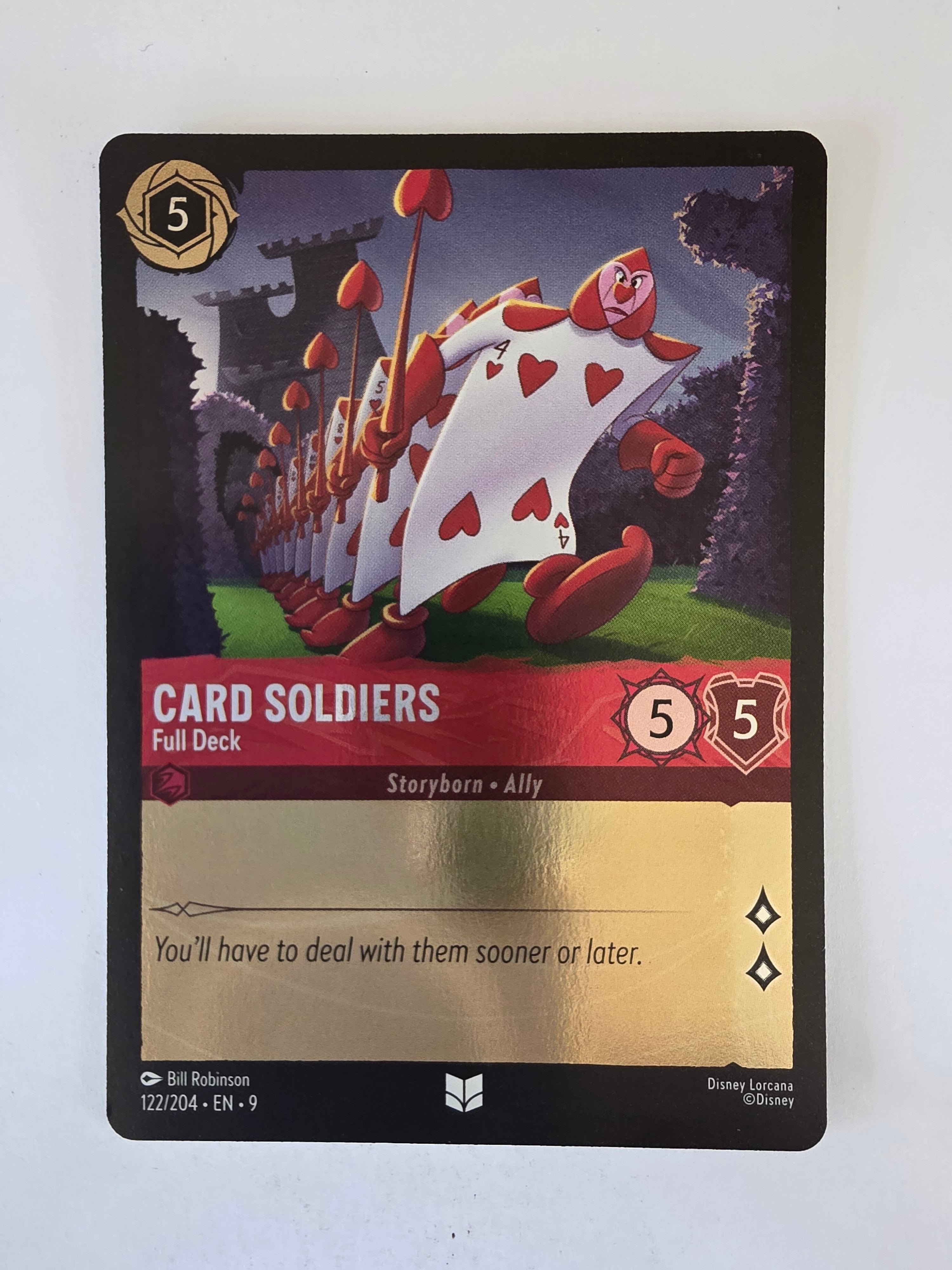 Disney Lorcana | Fabled | 122/204 |COLDFOIL |Card Soldiers - Full Deck |Uncommon