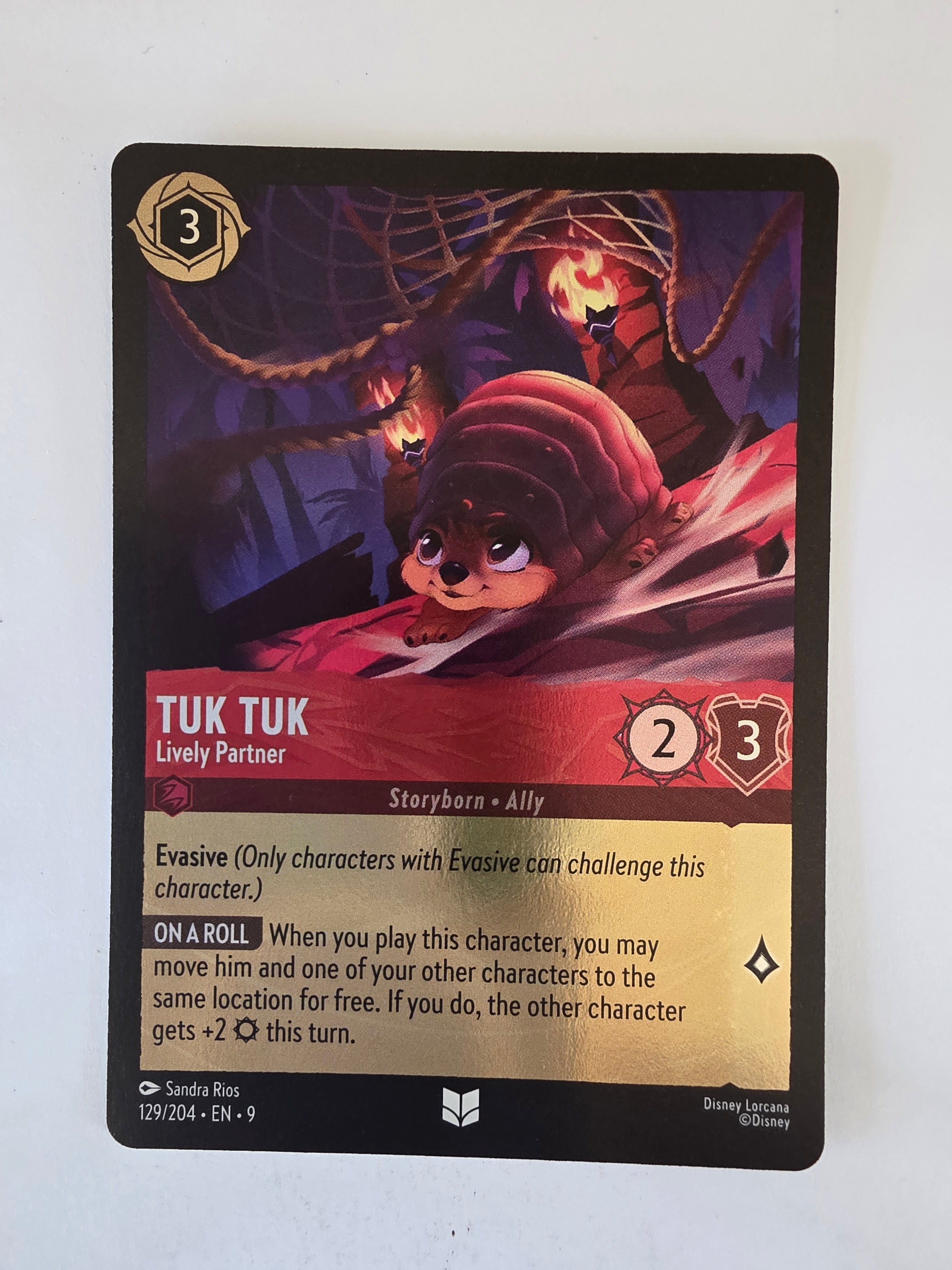 Disney Lorcana | Fabled | 129/204 |COLDFOIL |Tuk Tuk - Lively Partner | Uncommon