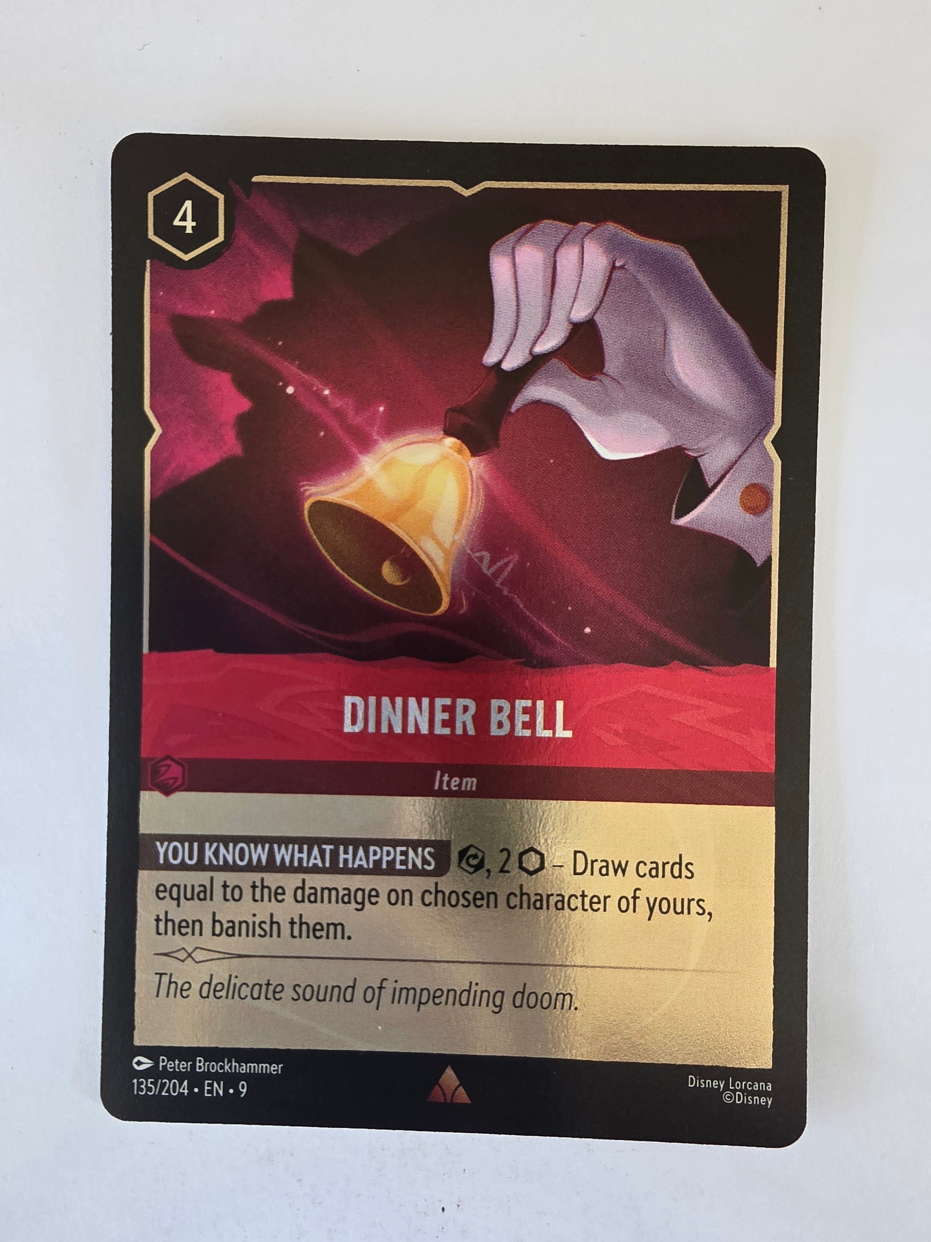 Disney Lorcana | Fabled | 135/204 | COLDFOIL | Dinner Bell | Rare