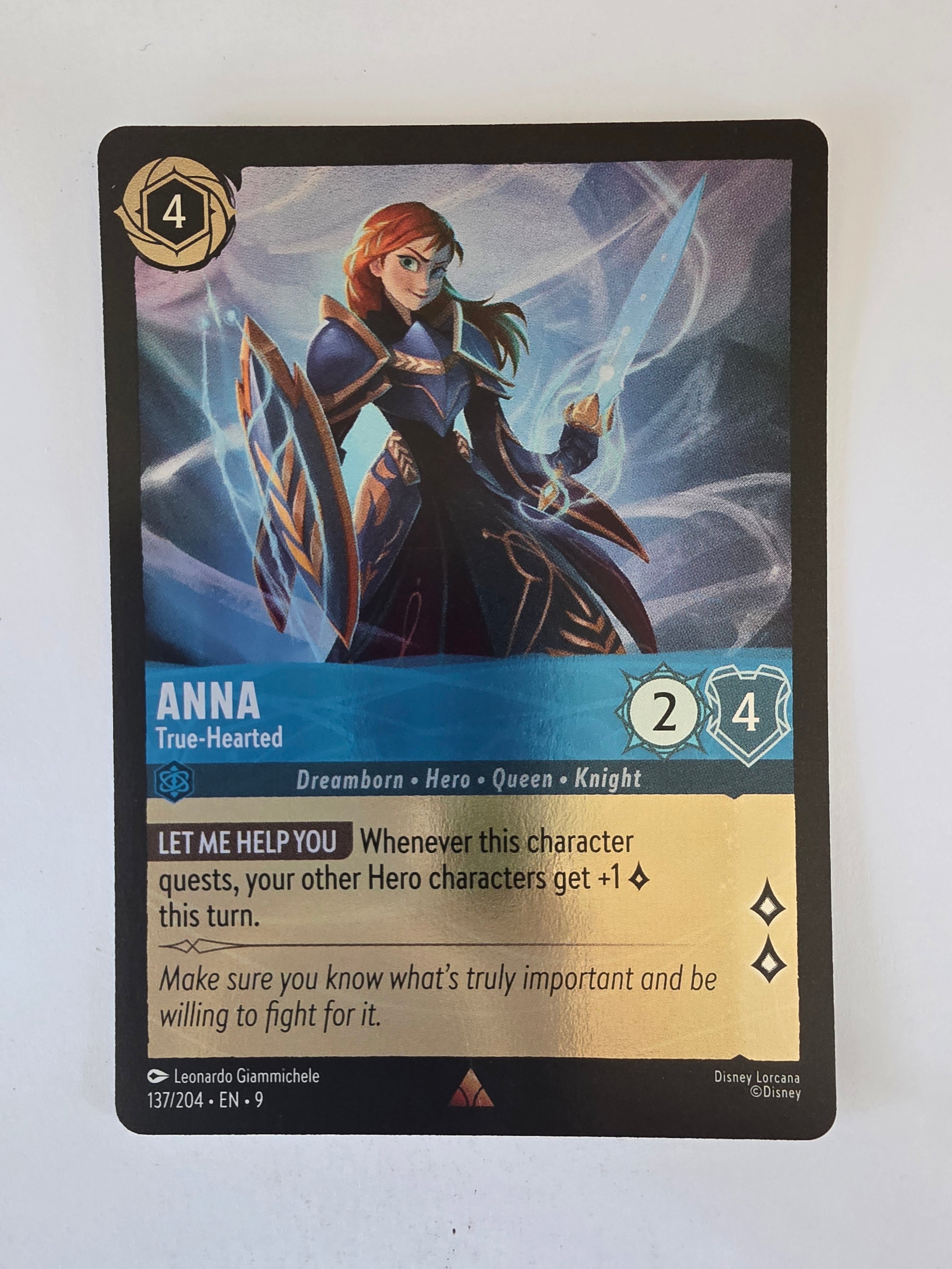 Disney Lorcana | Fabled | 137/204 | COLDFOIL | Anna - True-Hearted | Rare