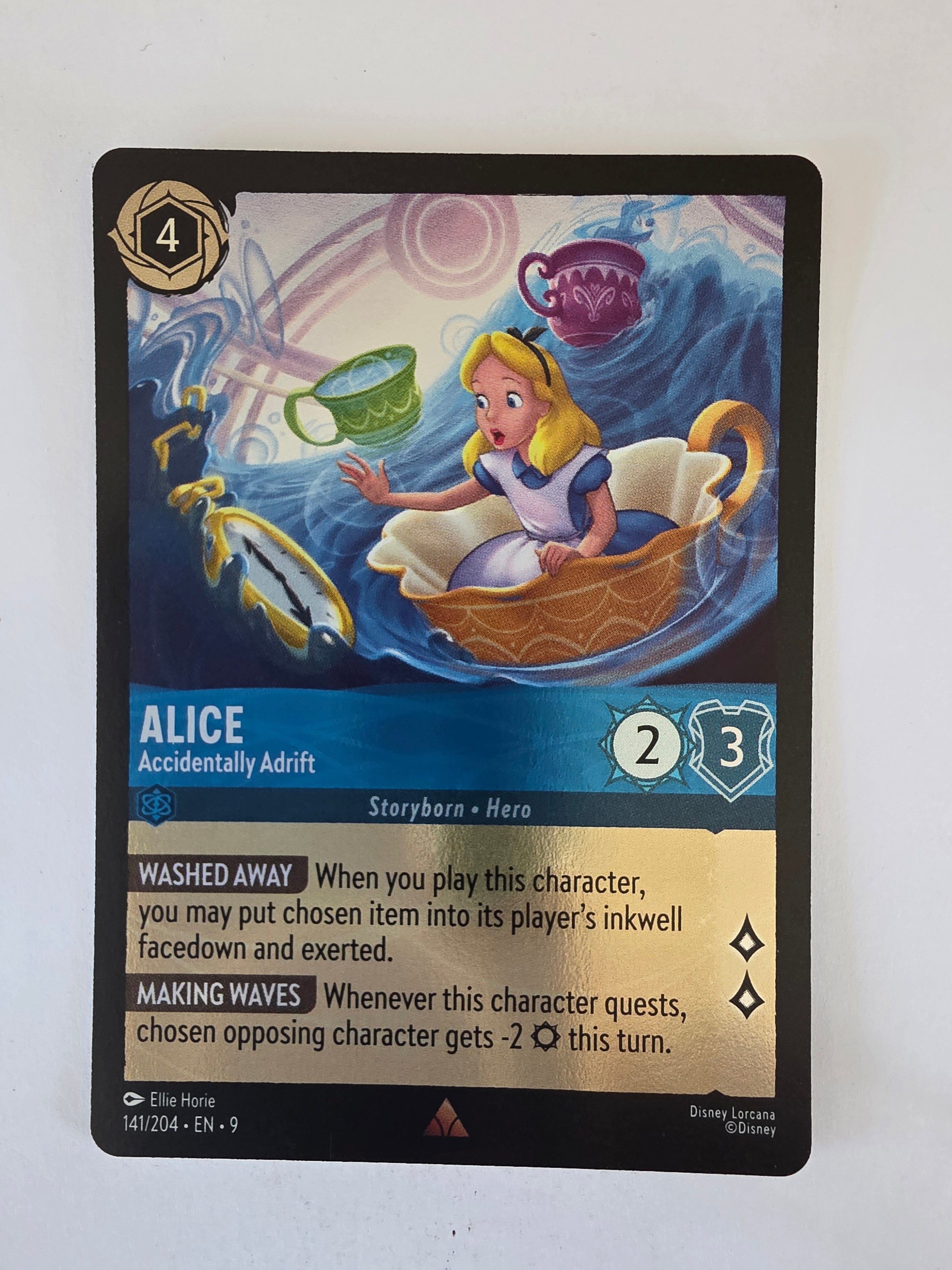 Disney Lorcana | Fabled | 141/204 | COLDFOIL |Alice - Accidentally Adrift | Rare