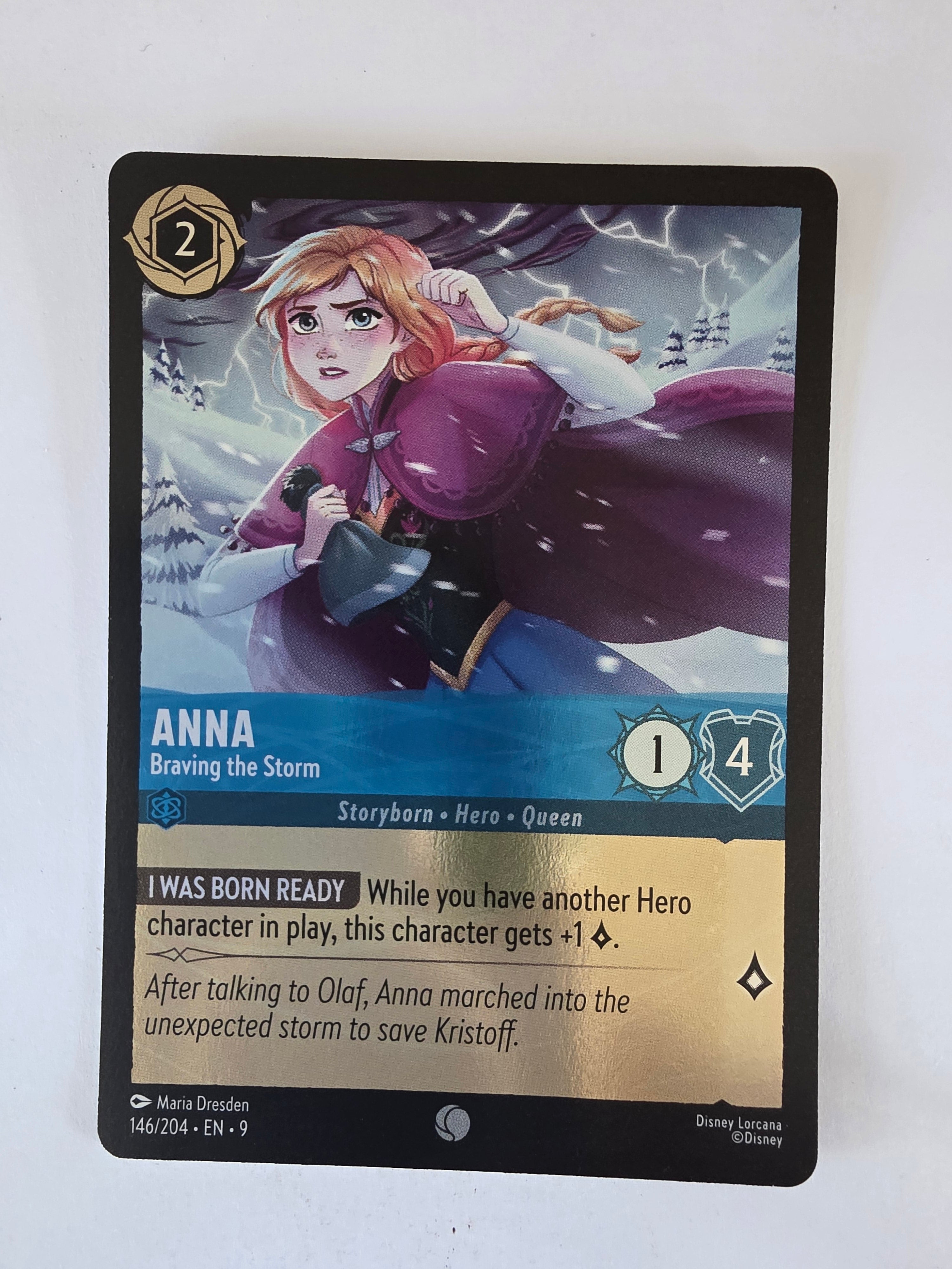 Disney Lorcana | Fabled | 146/204 | COLDFOIL | Anna - Braving the Storm | Common
