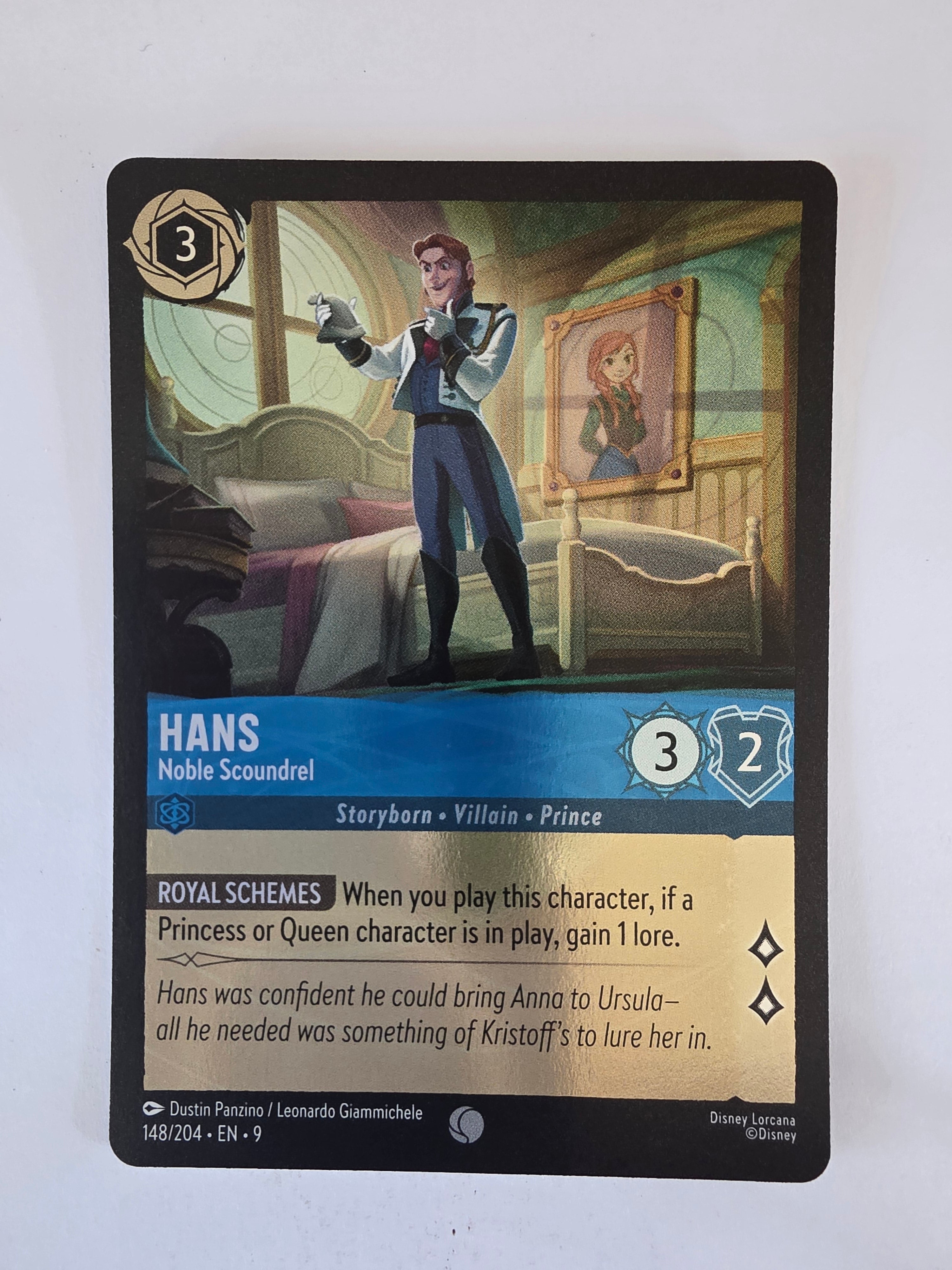 Disney Lorcana | Fabled | 148/204 | COLDFOIL | Hans - Noble Scoundrel | Common