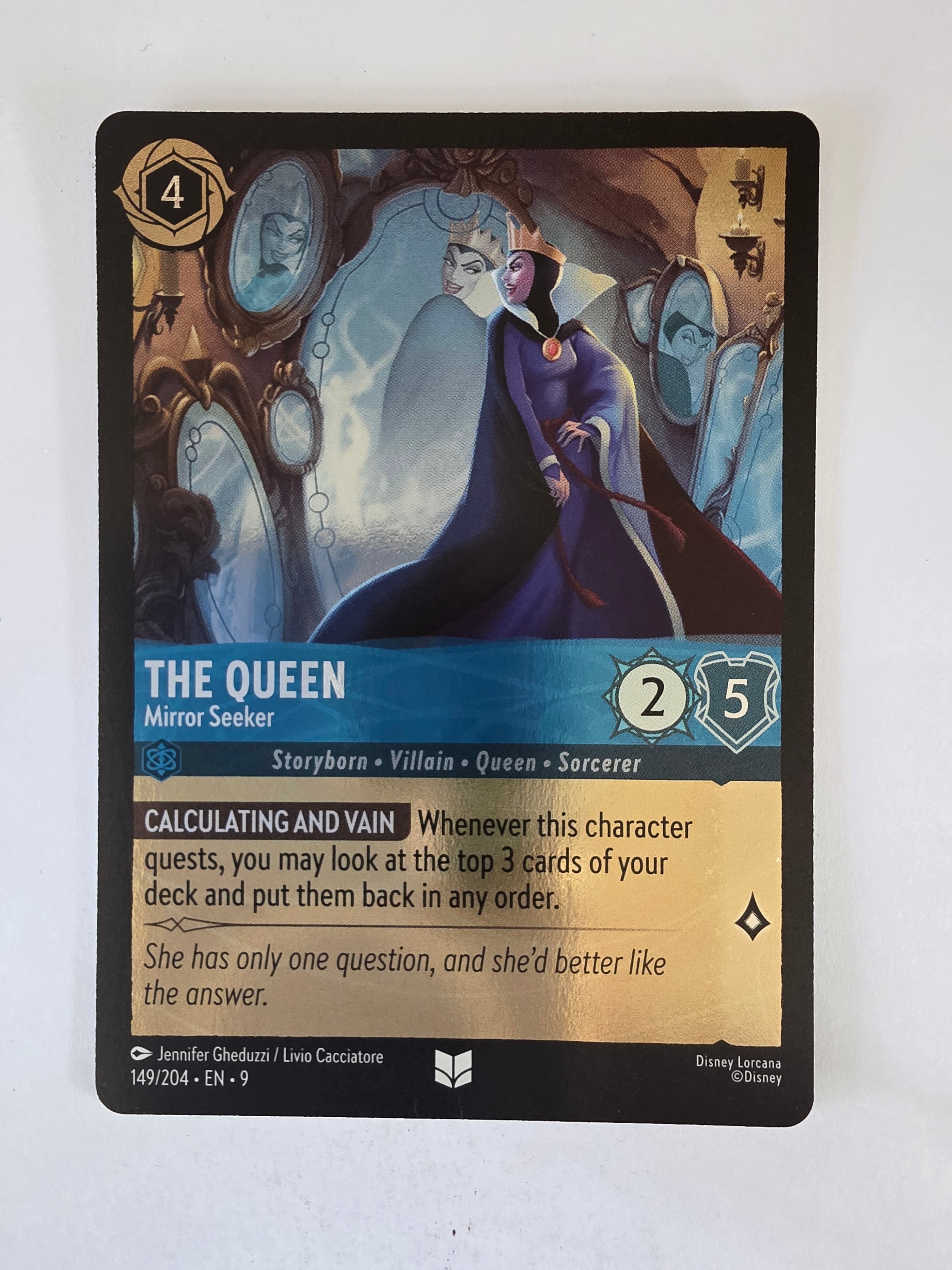 Disney Lorcana | Fabled | 149/204 |COLDFOIL |The Queen - Mirror Seeker |Uncommon