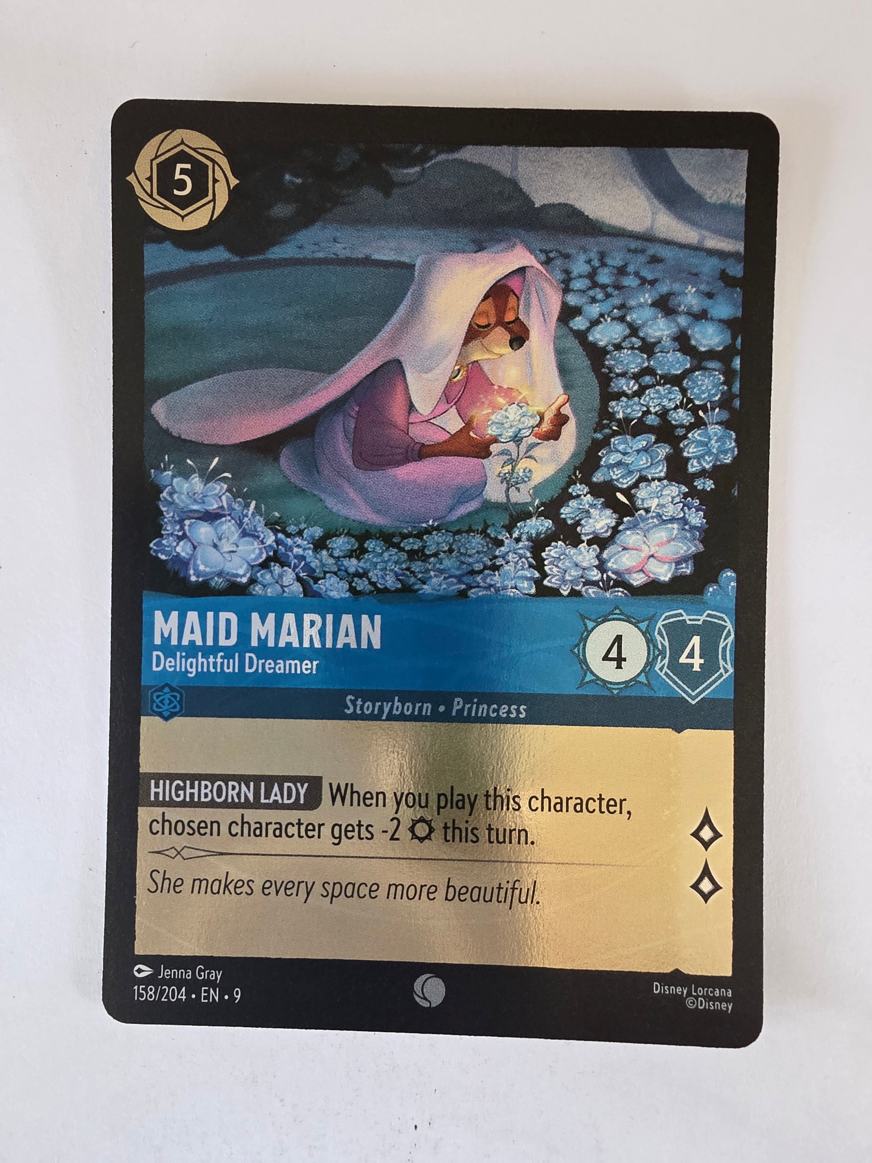 Lorcana | Fabled | 158/204 | COLDFOIL |Maid Marian - Delightful Dreamer | Common