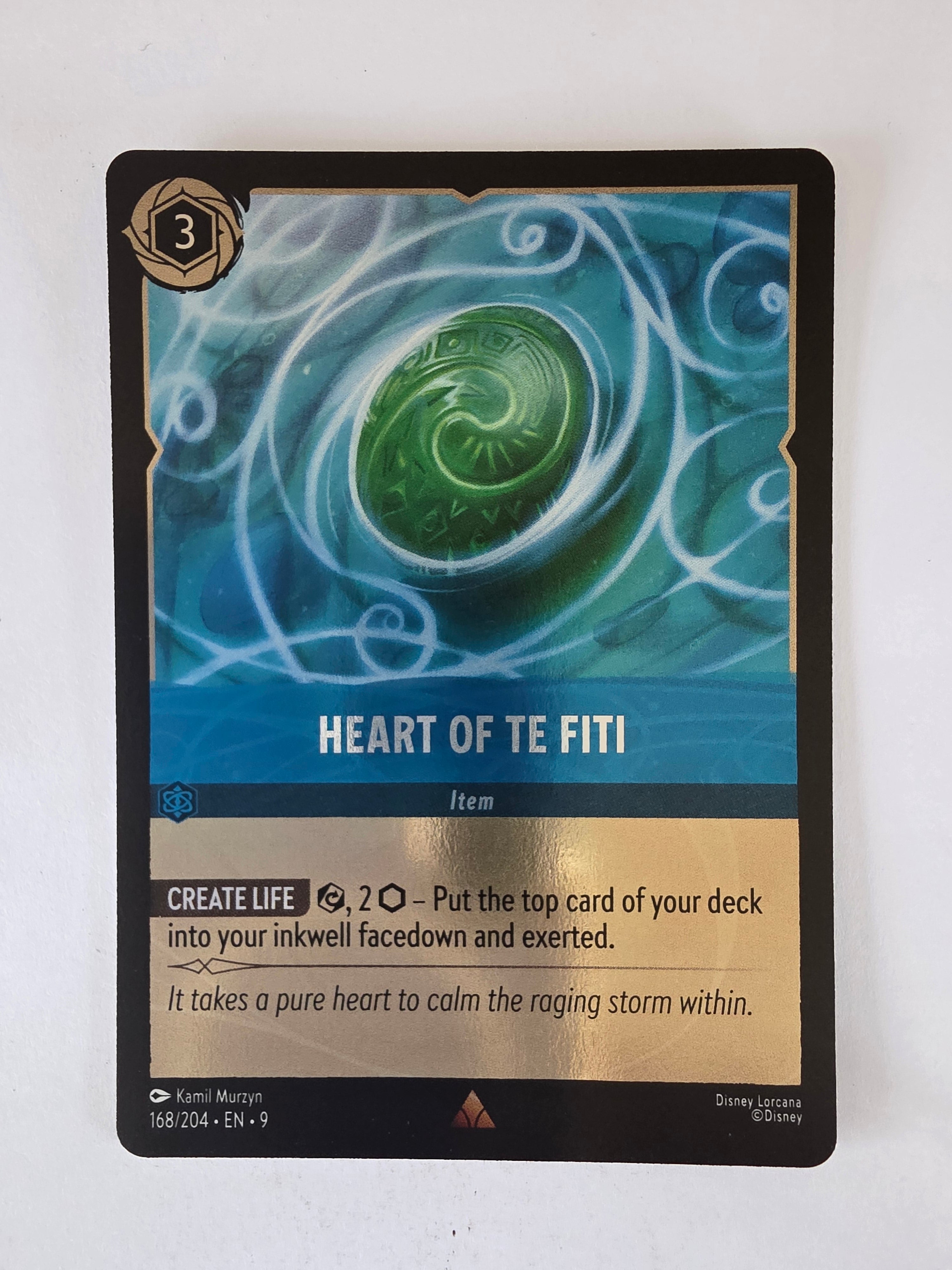 Disney Lorcana | Fabled | 168/204 | COLDFOIL | Heart of Te Fiti | Rare
