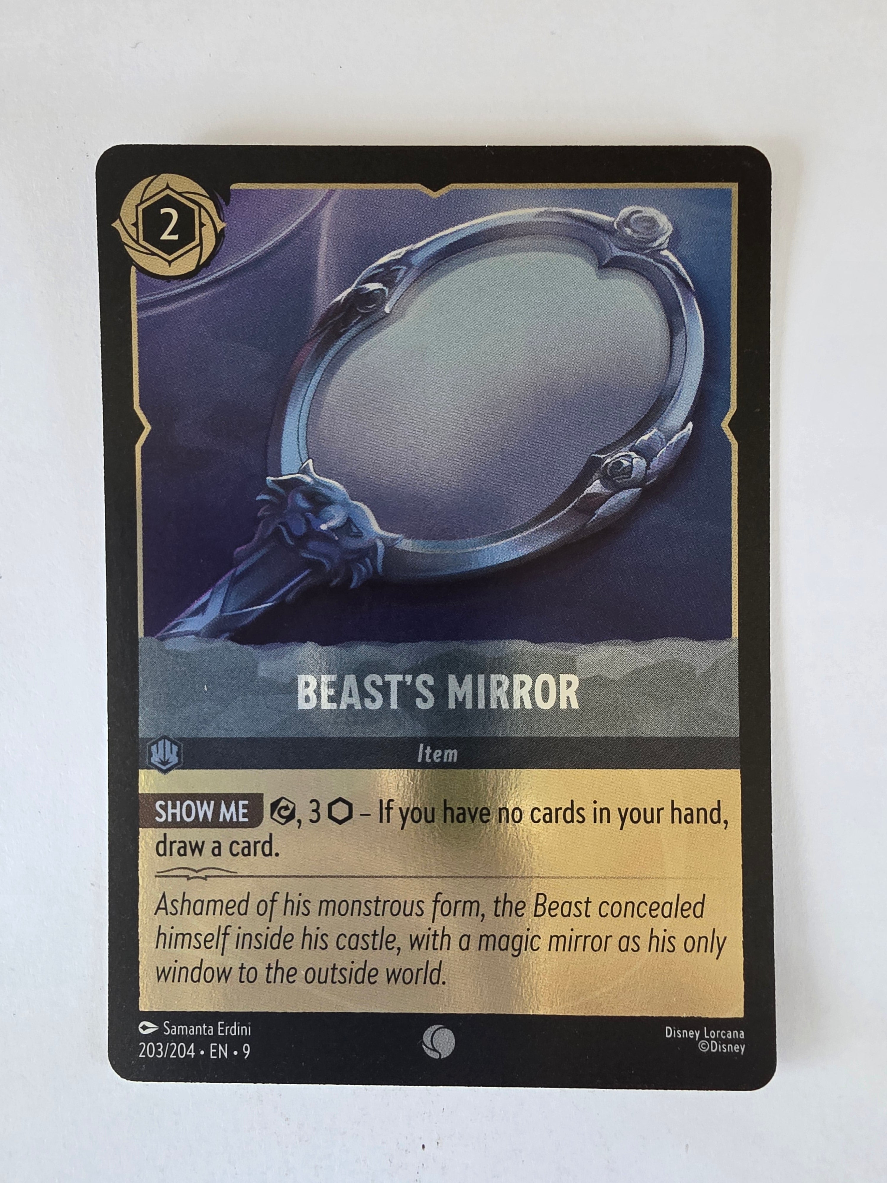 Disney Lorcana | Fabled | 203/204 | COLDFOIL | Beast's Mirror | Common