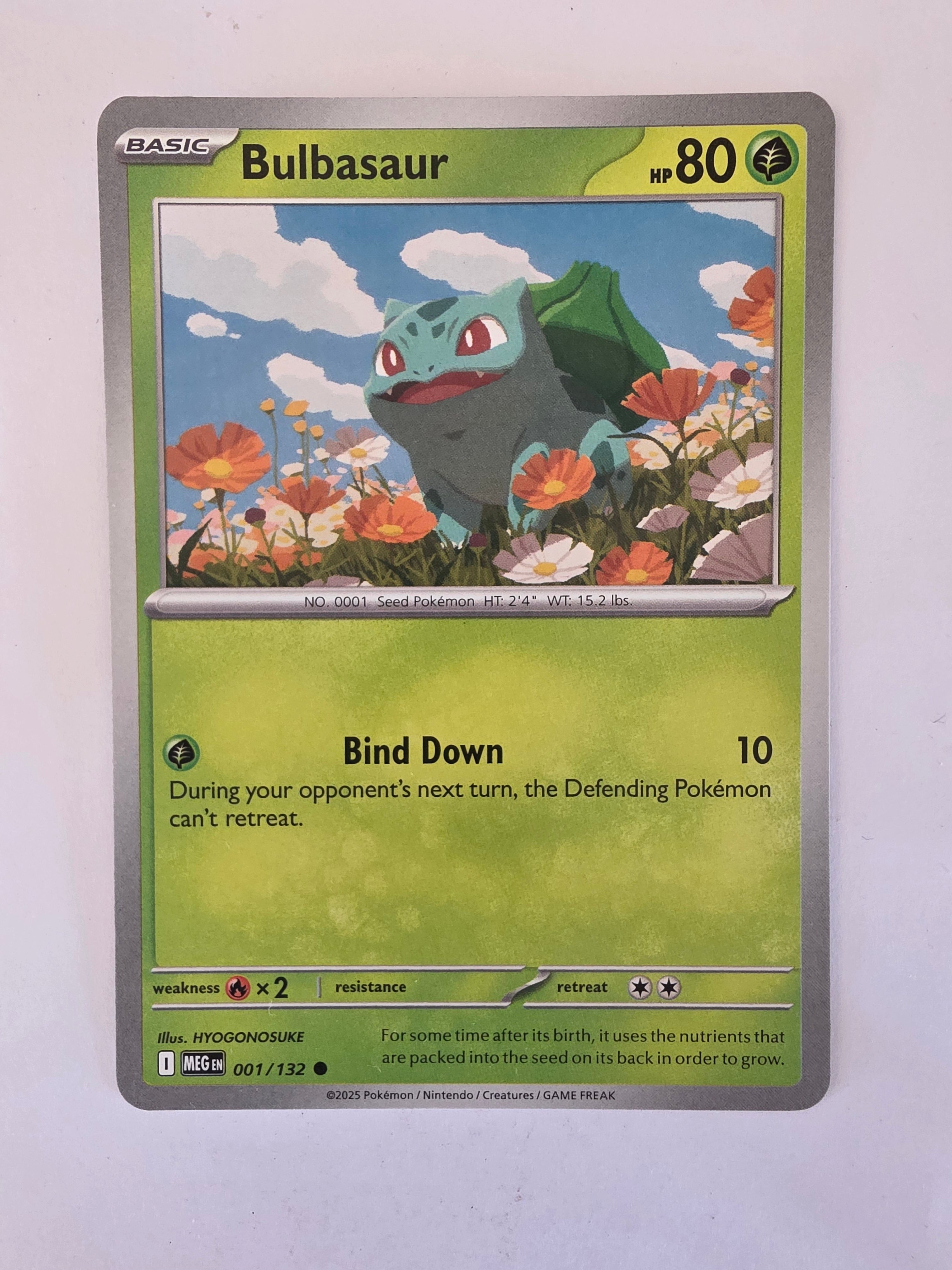 Pokemon TCG Mega Evolutions | #001/132 | Bulbasaur | Common
