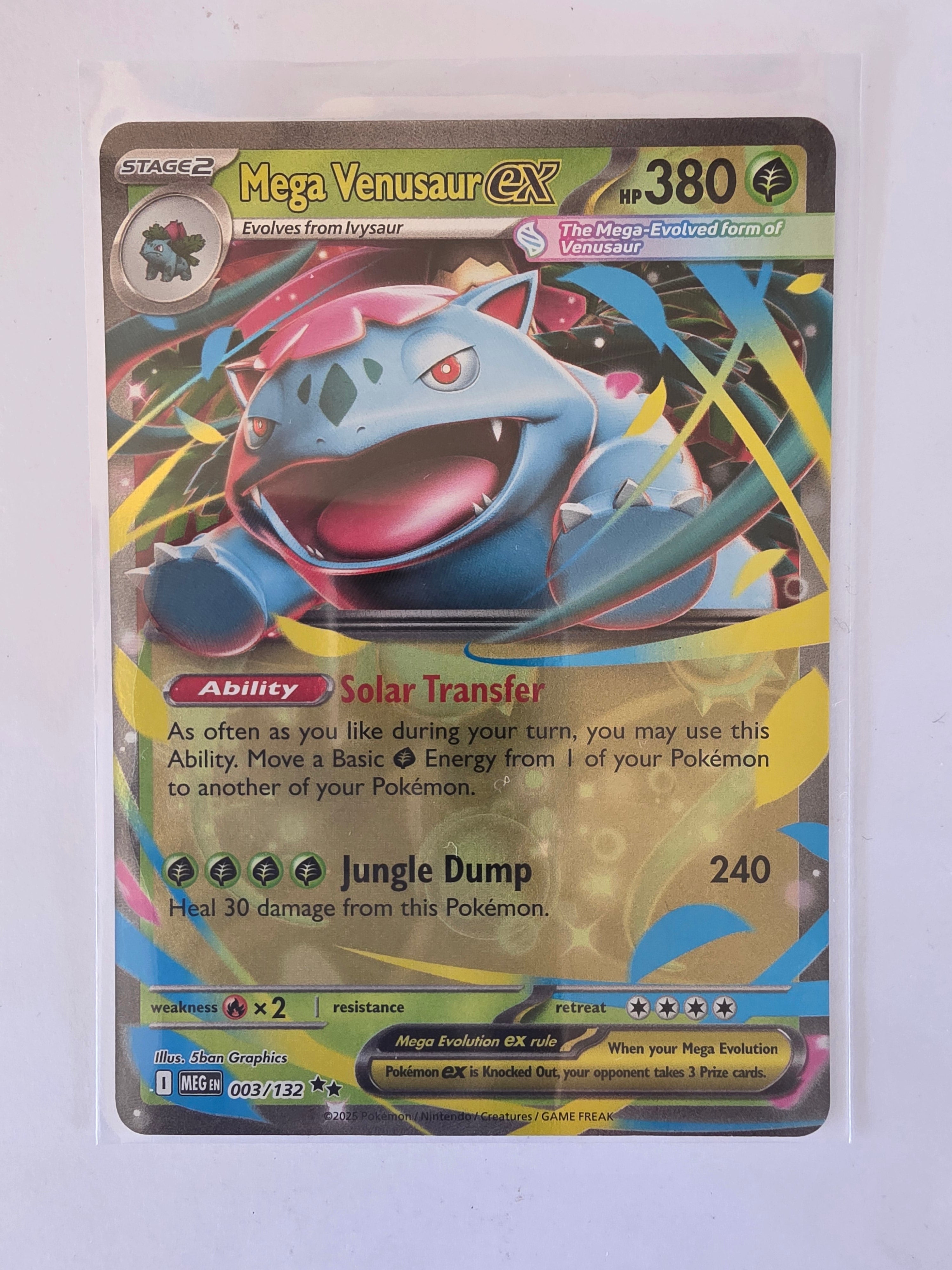 Pokemon TCG Mega Evolutions | #003/132 | Mega Venusaur ex | Double Rare