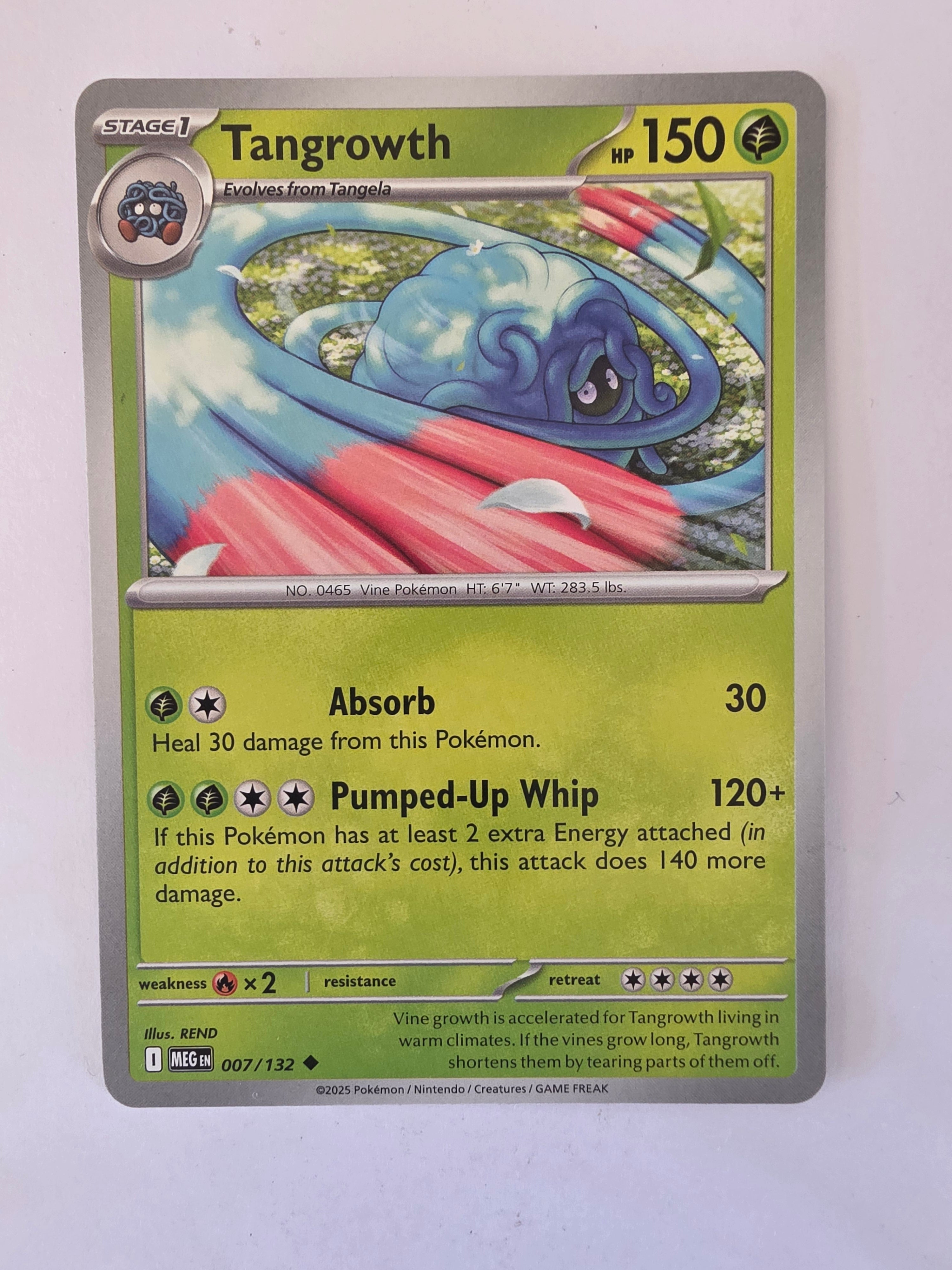 Pokemon TCG Mega Evolutions | #007/132 | Tangrowth | Uncommon