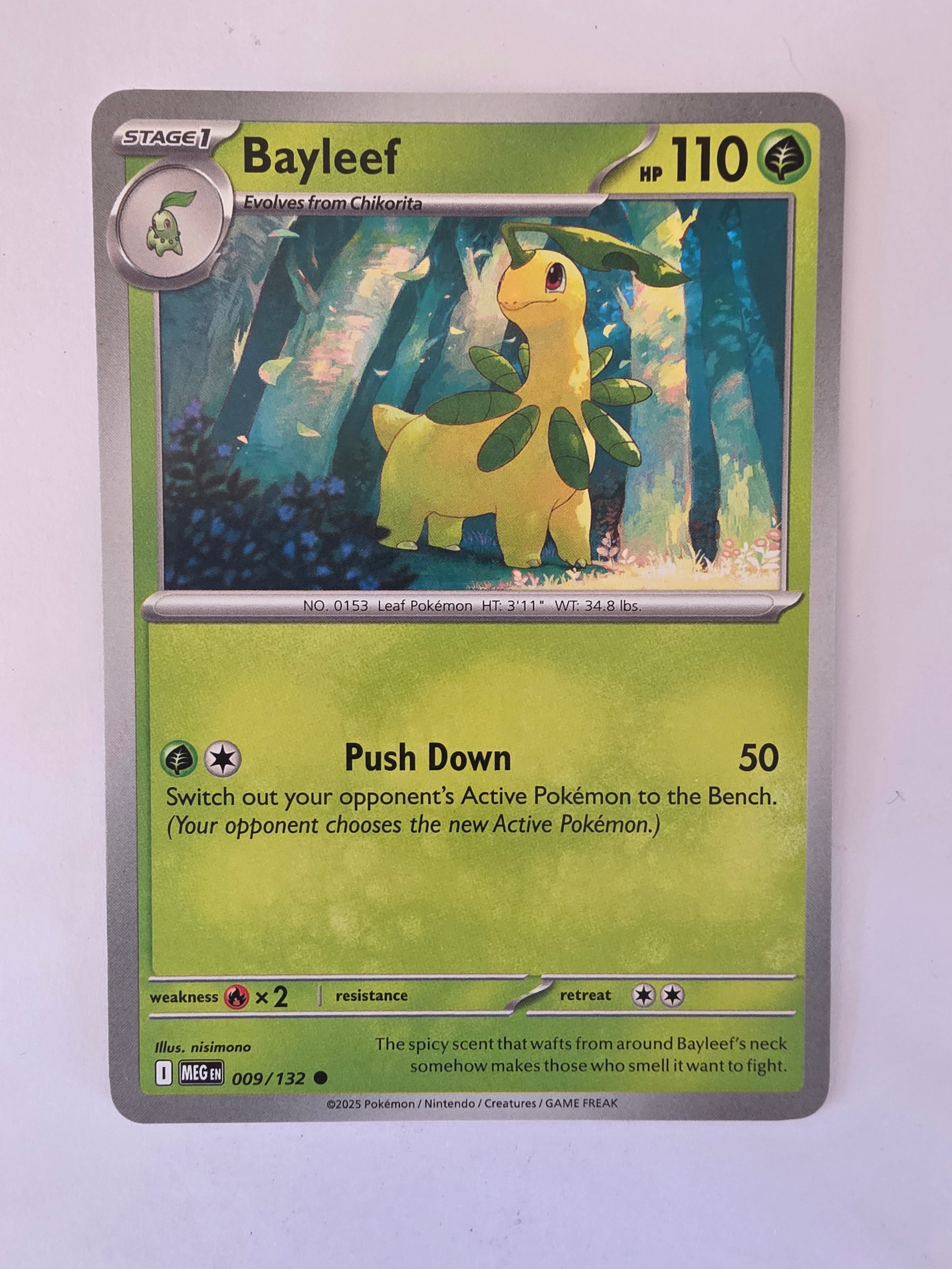 Pokemon TCG Mega Evolutions | #009/132 | Bayleef | Common