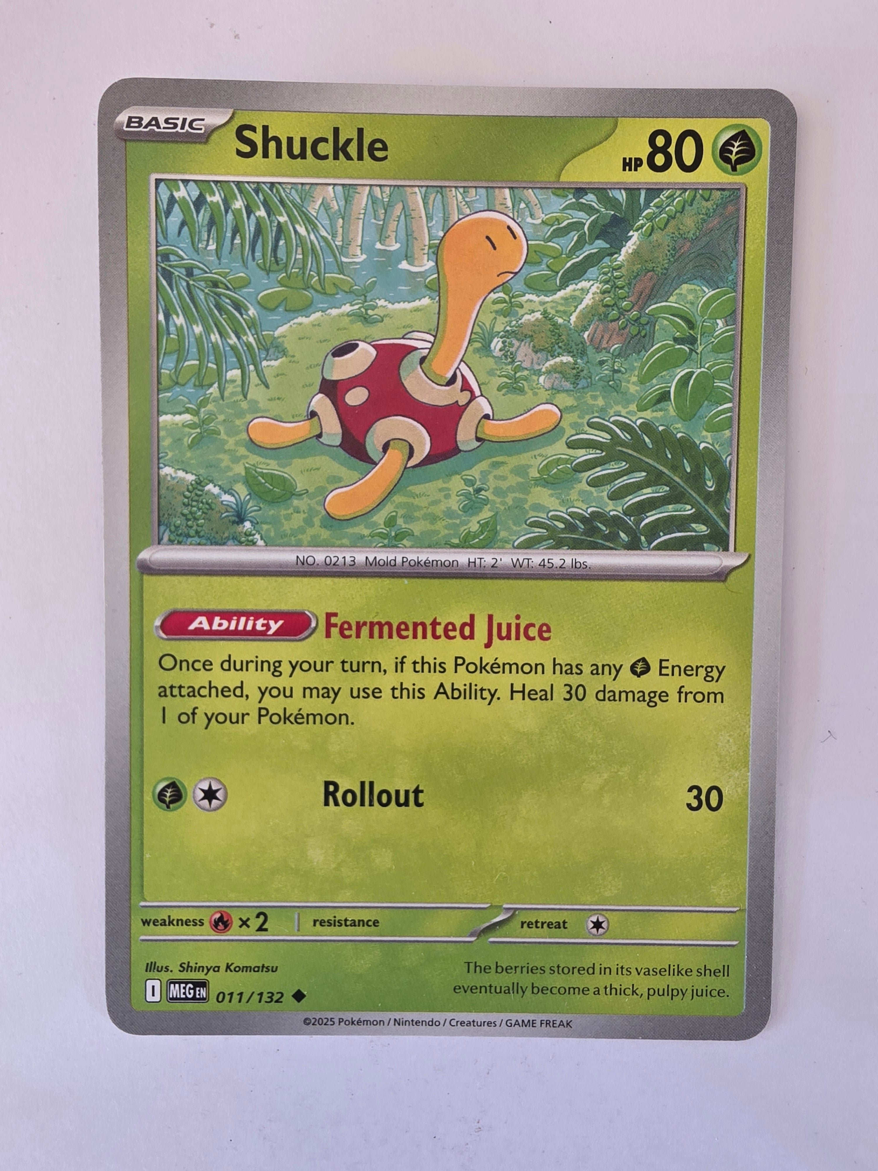 Pokemon TCG Mega Evolutions | #011/132 | Shuckle | Uncommon