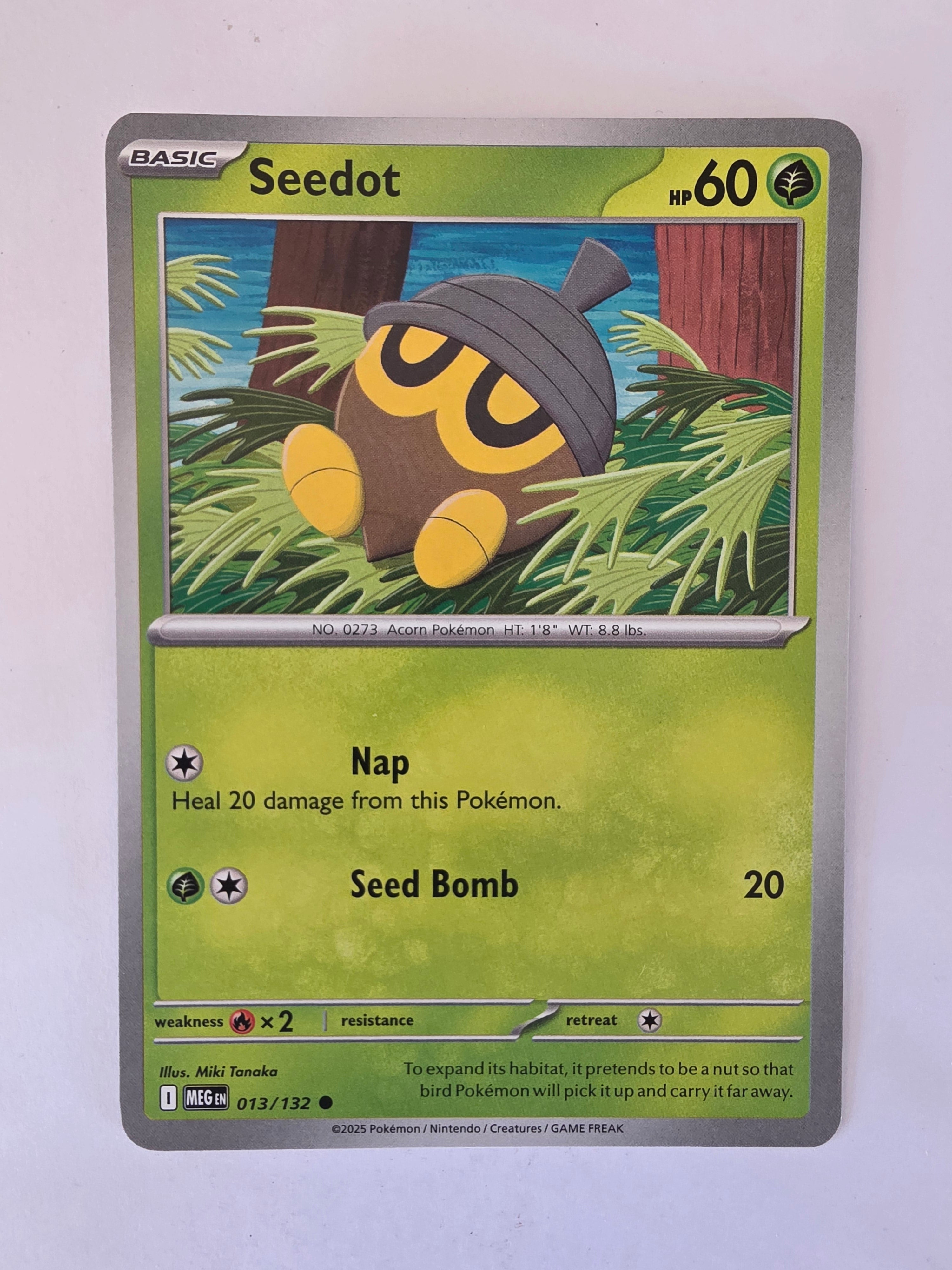 Pokemon TCG Mega Evolutions | #013/132 | Seedot | Common