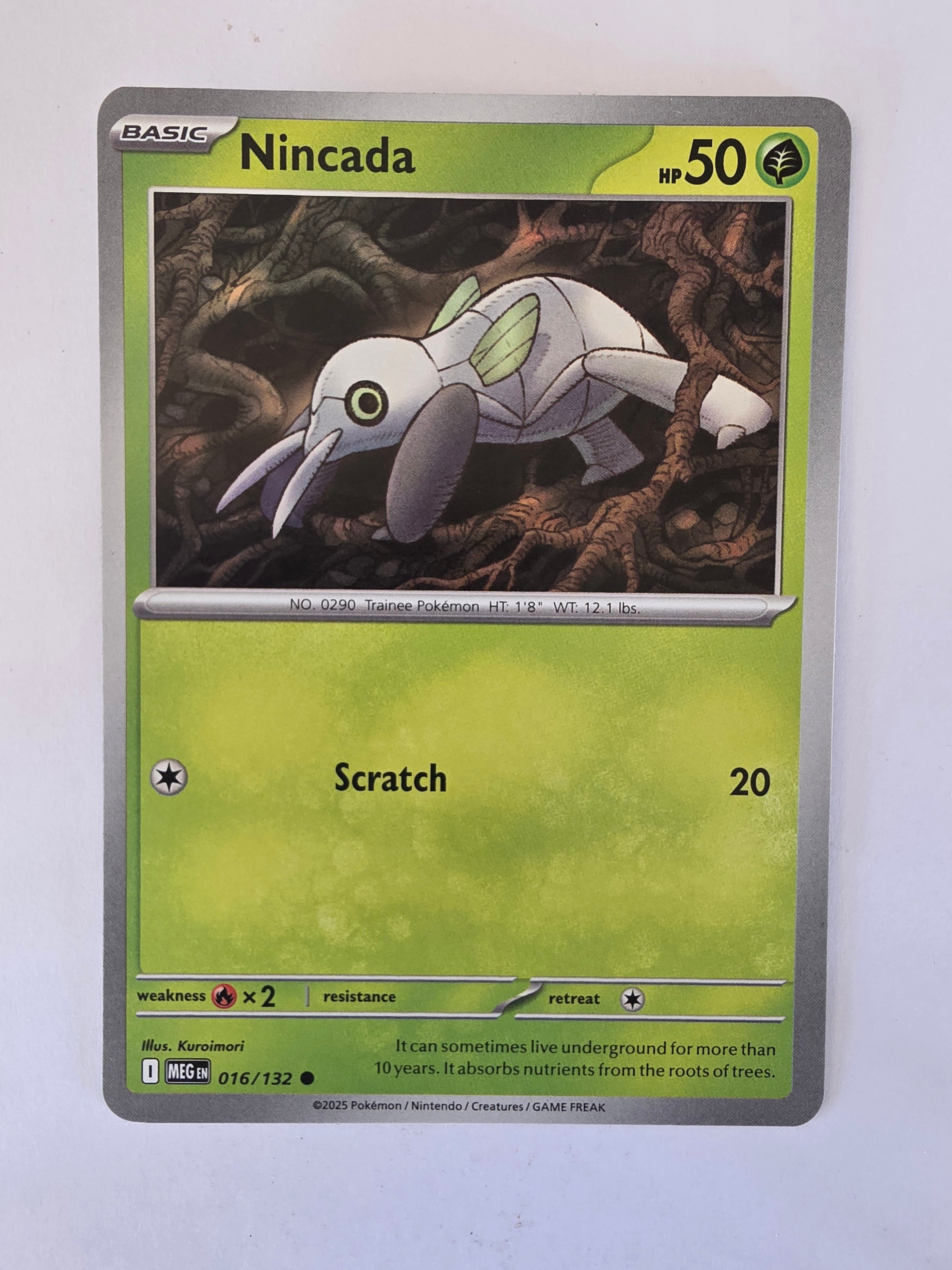 Pokemon TCG Mega Evolutions | #016/132 | Nincada | Common