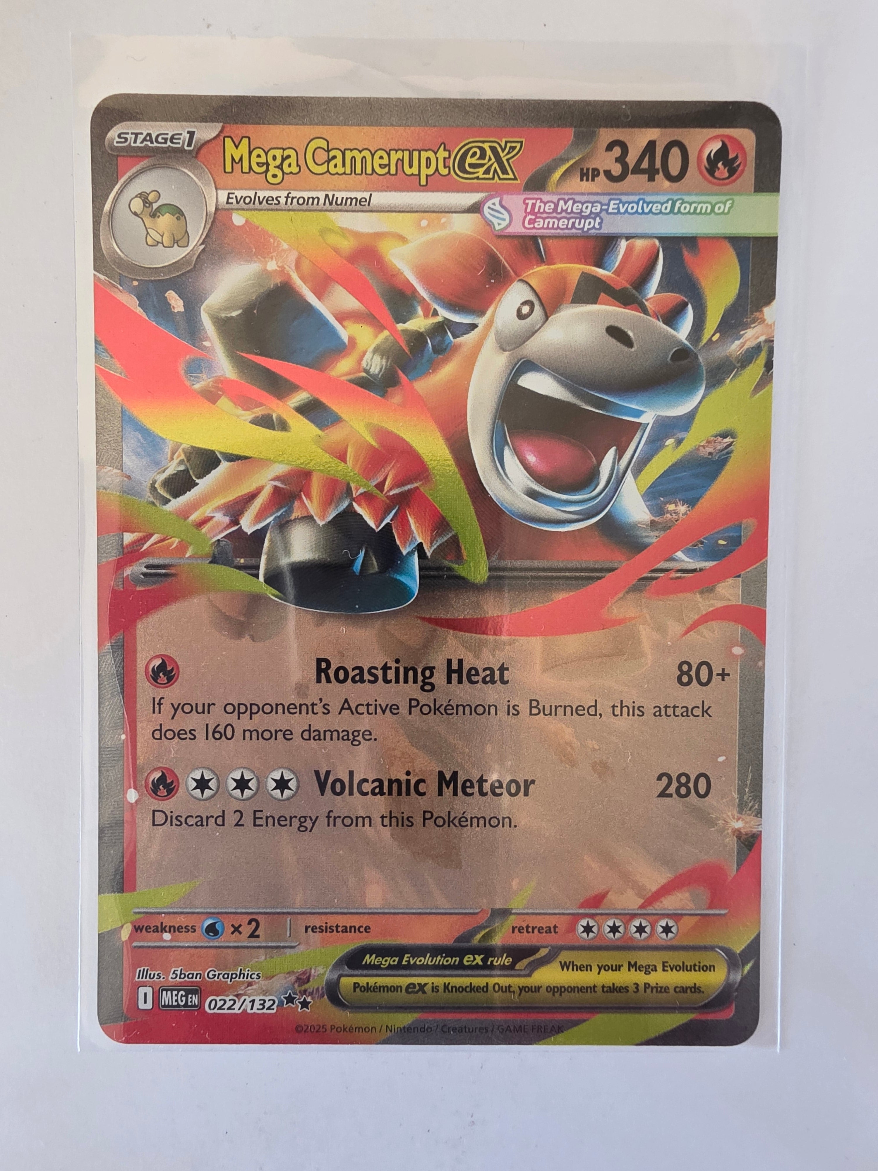 Pokemon TCG Mega Evolutions | #022/132 | Mega Camerupt ex | Double Rare
