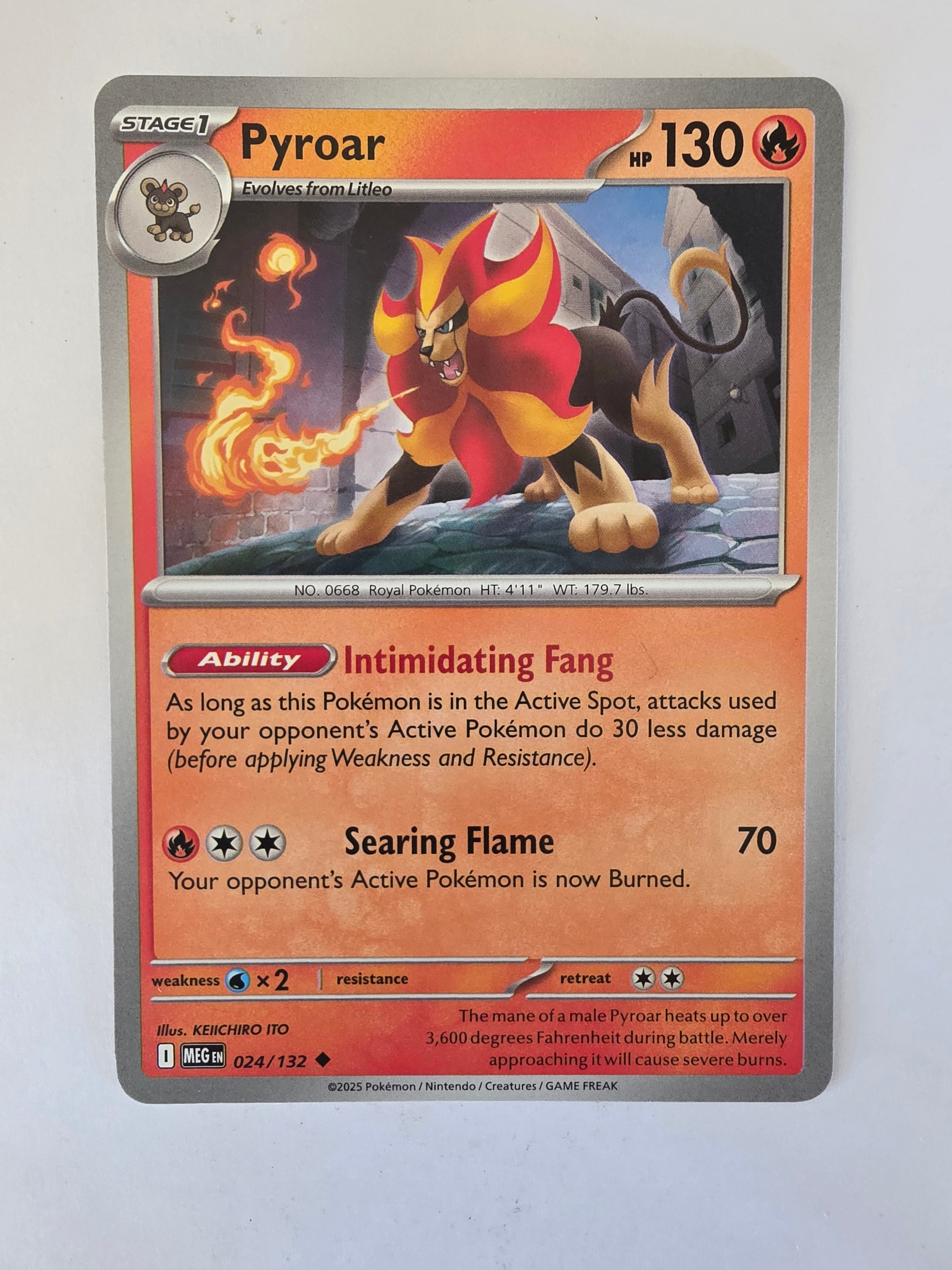 Pokemon TCG Mega Evolutions | #024/132 | Pyroar | Uncommon