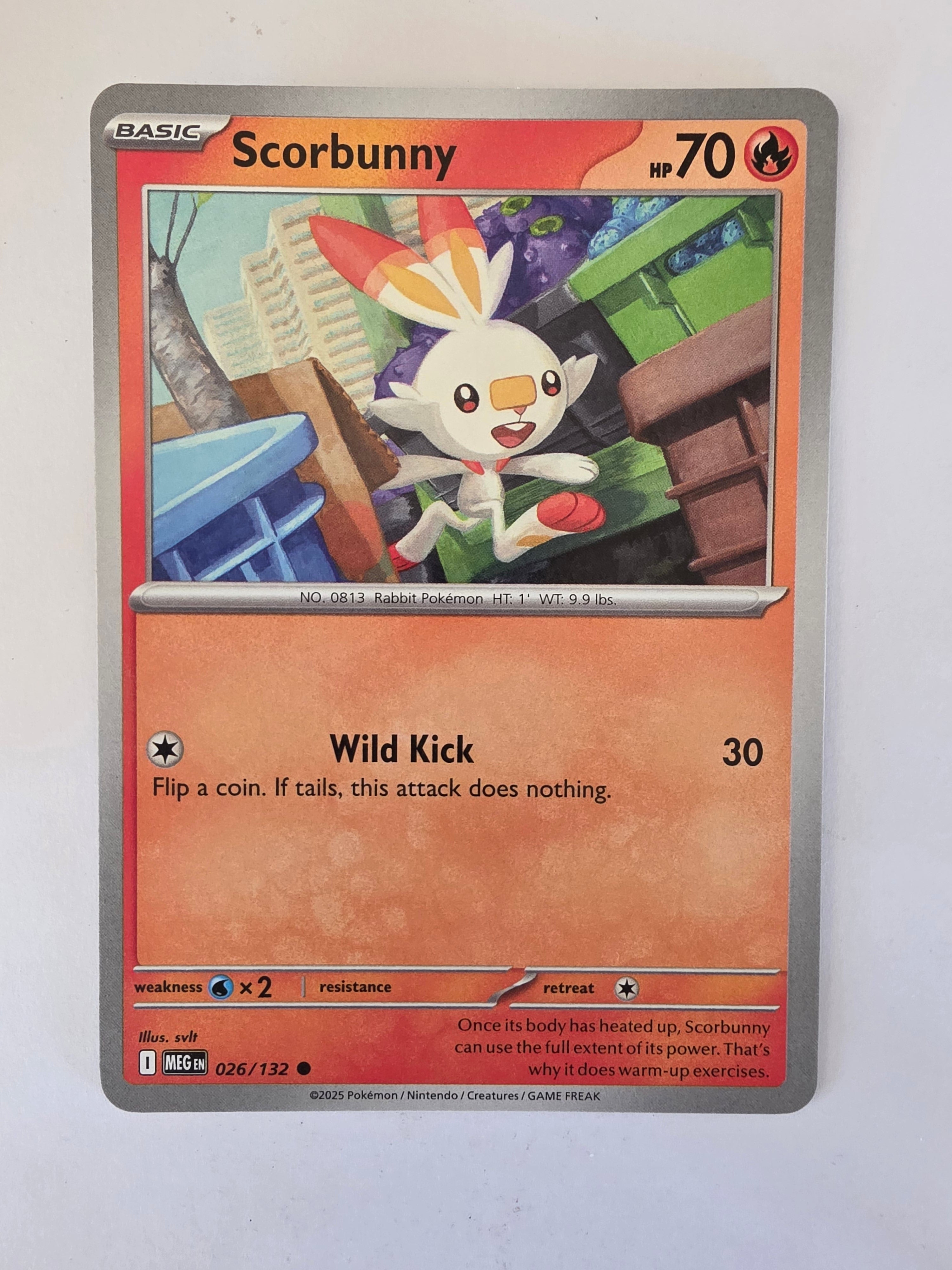 Pokemon TCG Mega Evolutions | #026/132 | Scorbunny | Common