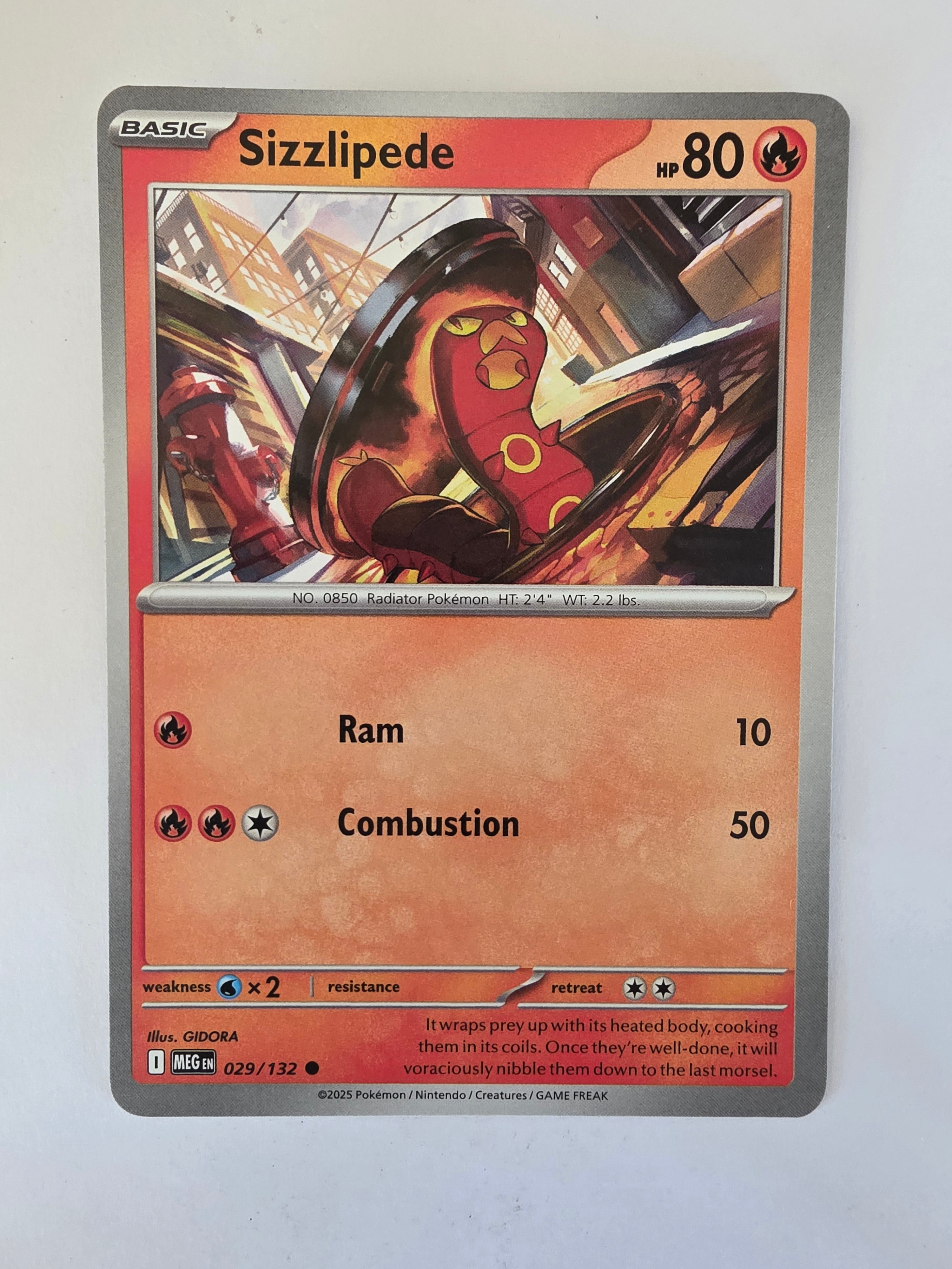 Pokemon TCG Mega Evolutions | #029/132 | Sizzlipede | Common