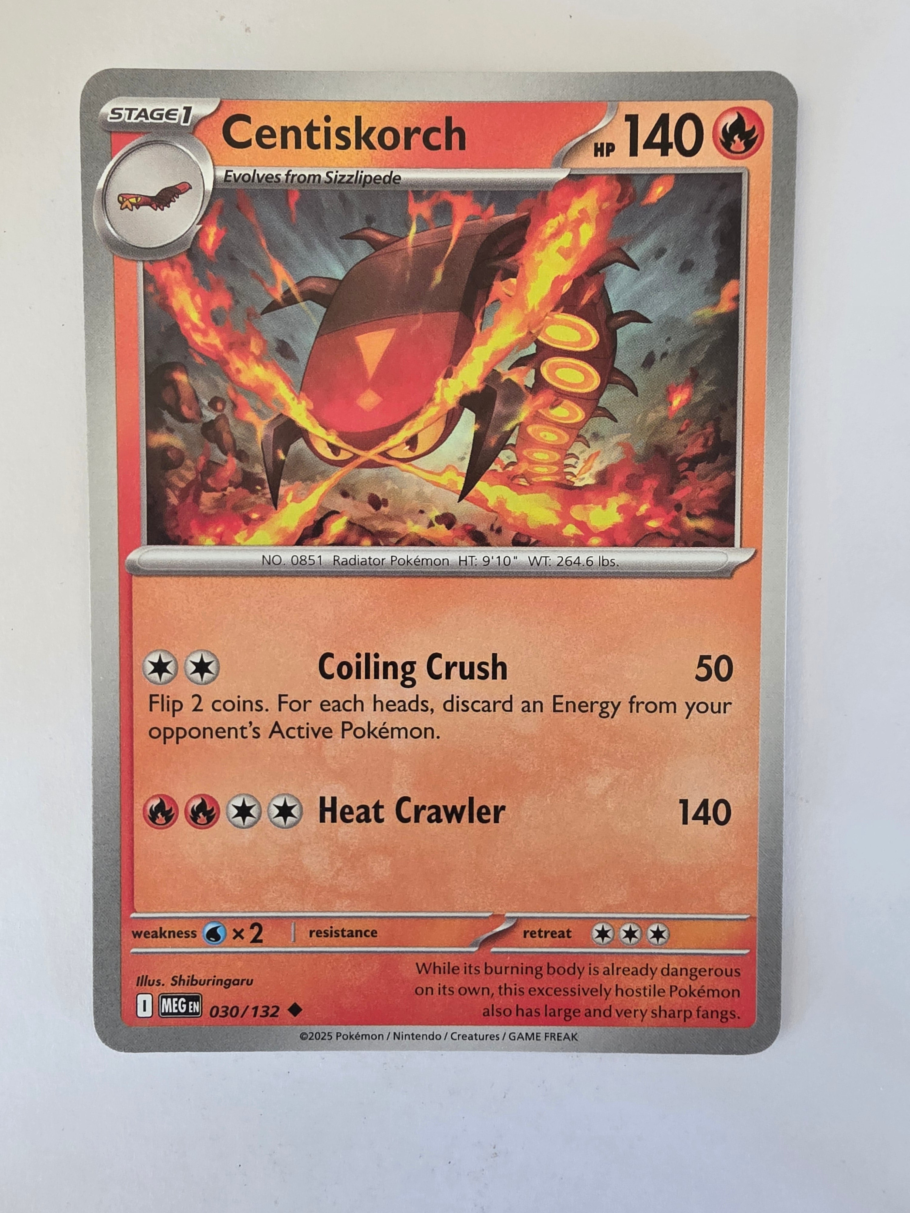 Pokemon TCG Mega Evolutions | #030/132 | Centiskorch | Uncommon