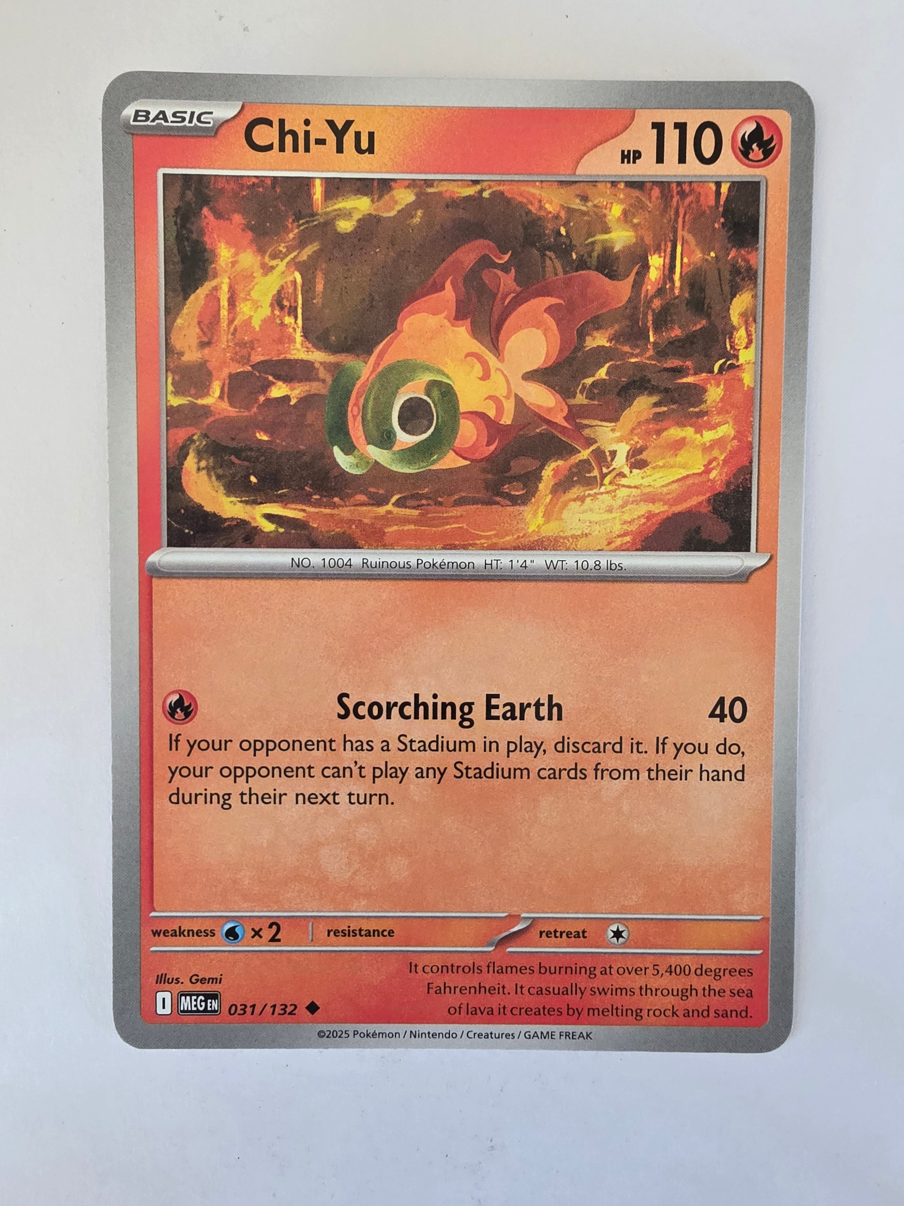Pokemon TCG Mega Evolutions | #031/132 | Chi-Yu | Uncommon