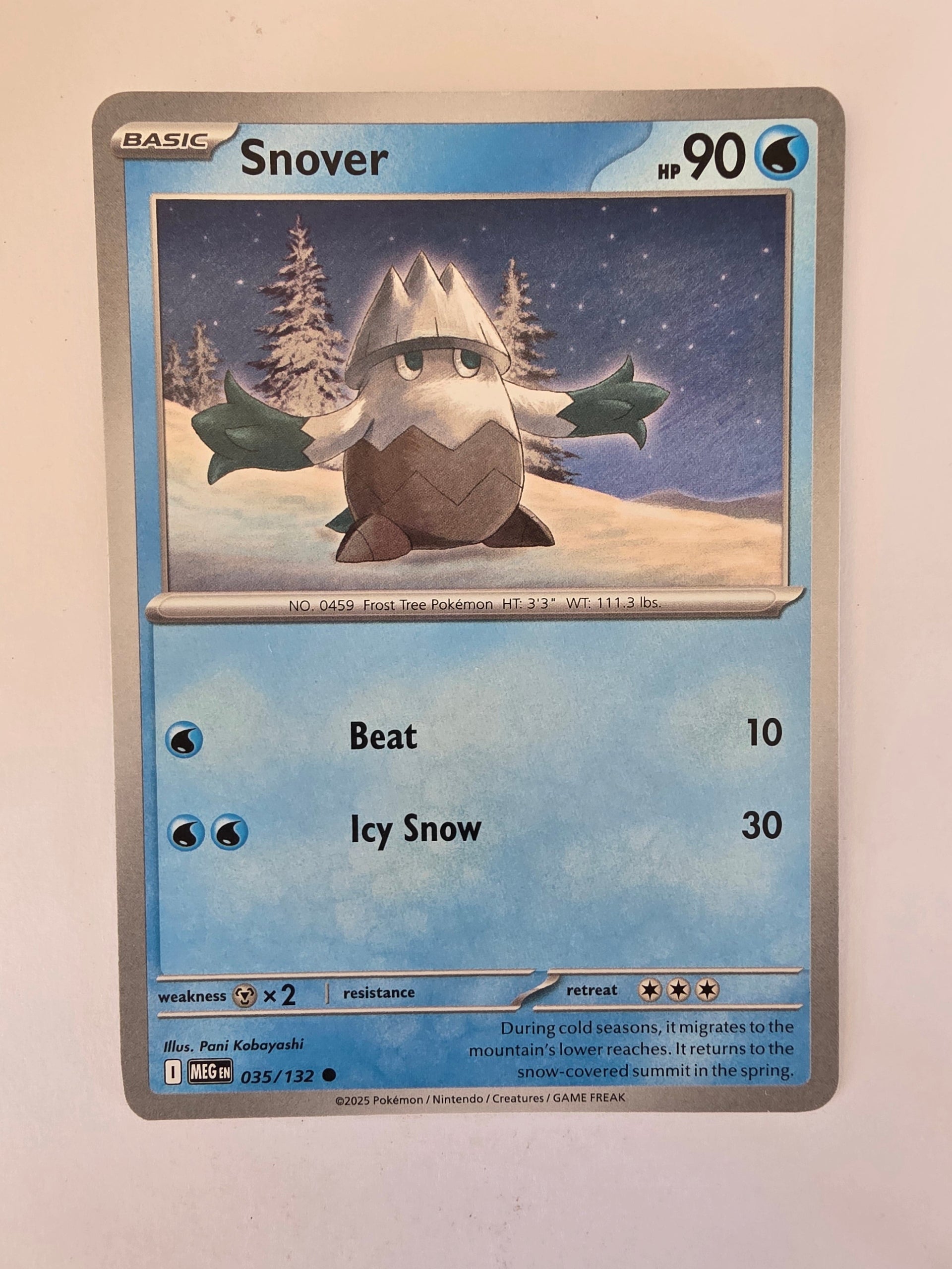 snover pokemon card Art Rare (067) 2025 Japanese M1s-Mega Symphonia [Grass][Colorless] Pokemon TCG Mega Evolutions |