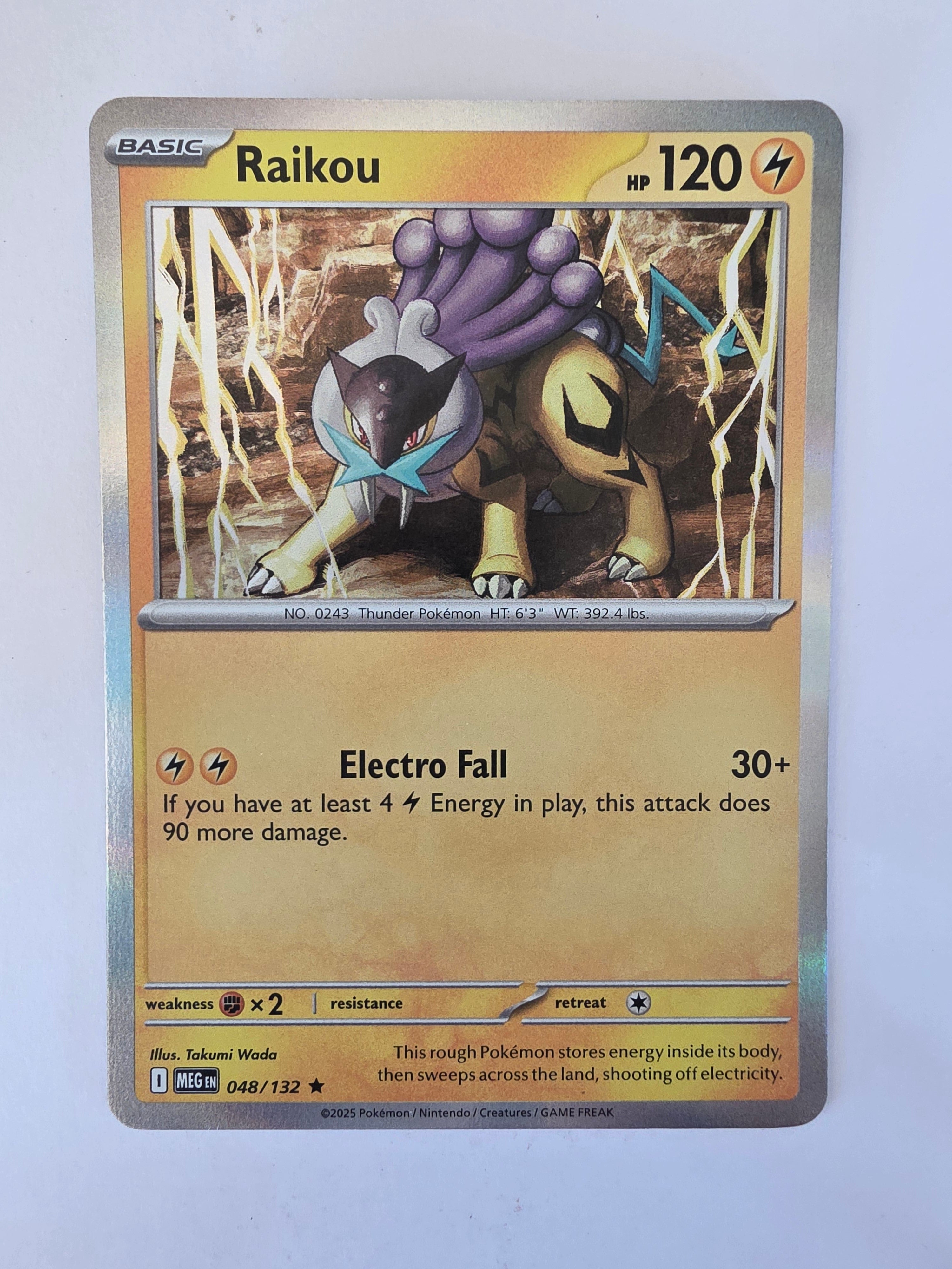 Pokemon TCG Mega Evolutions | #048/132 | Raikou | Rare