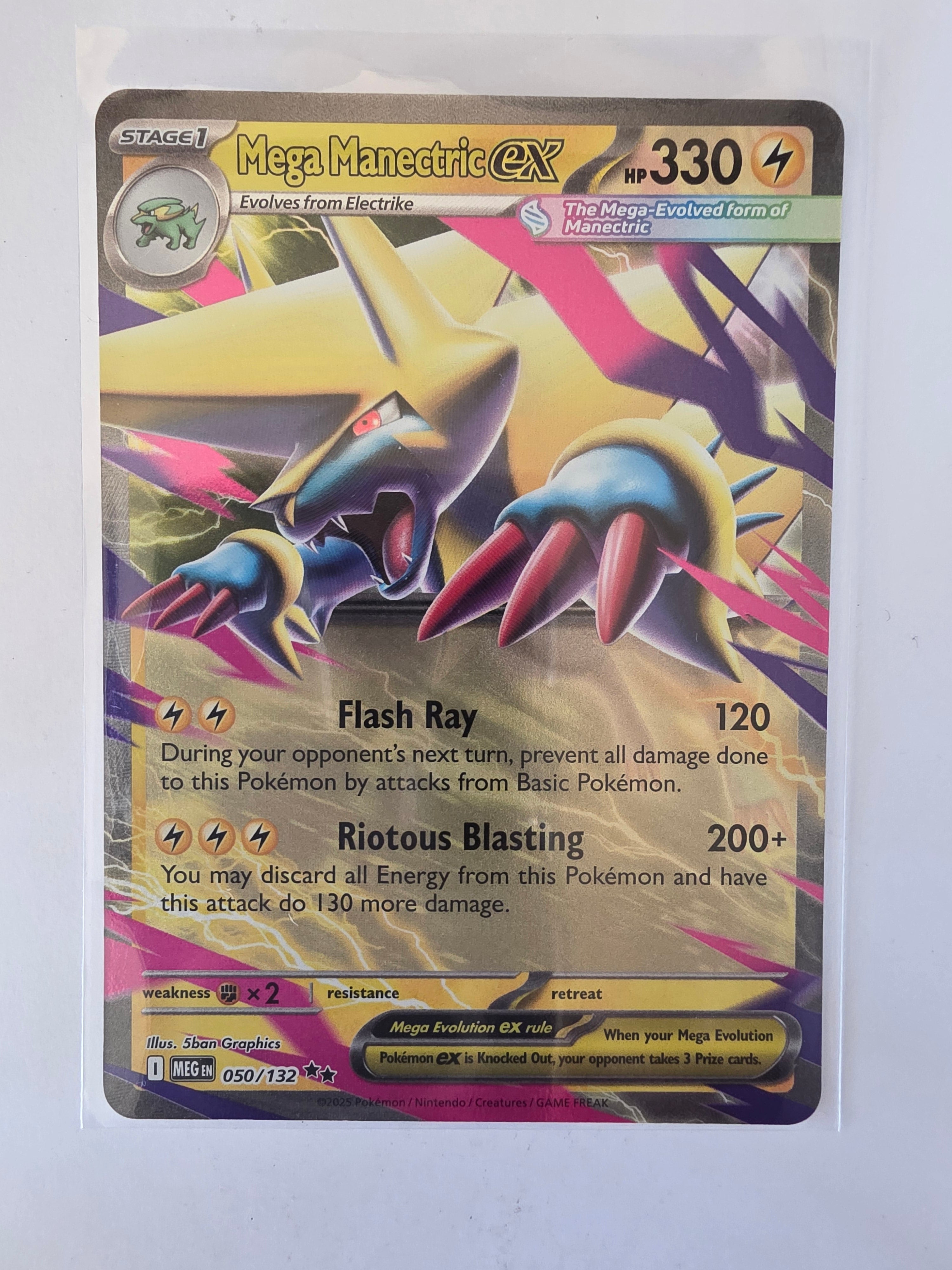 Pokemon TCG Mega Evolutions | #050/132 | Mega Manectric ex | Double Rare