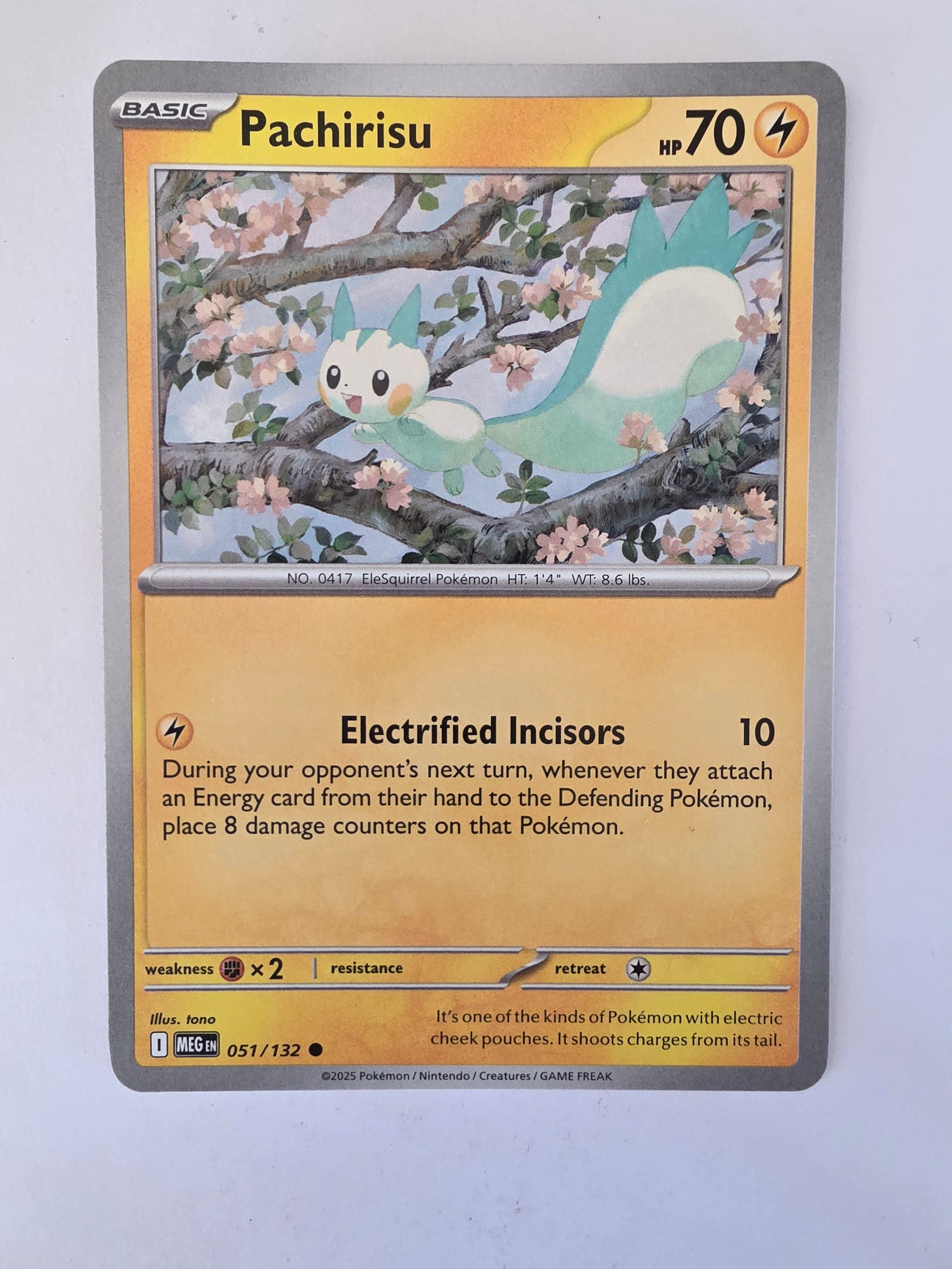 Pokemon TCG Mega Evolutions | #051/132 | Pachirisu | Common