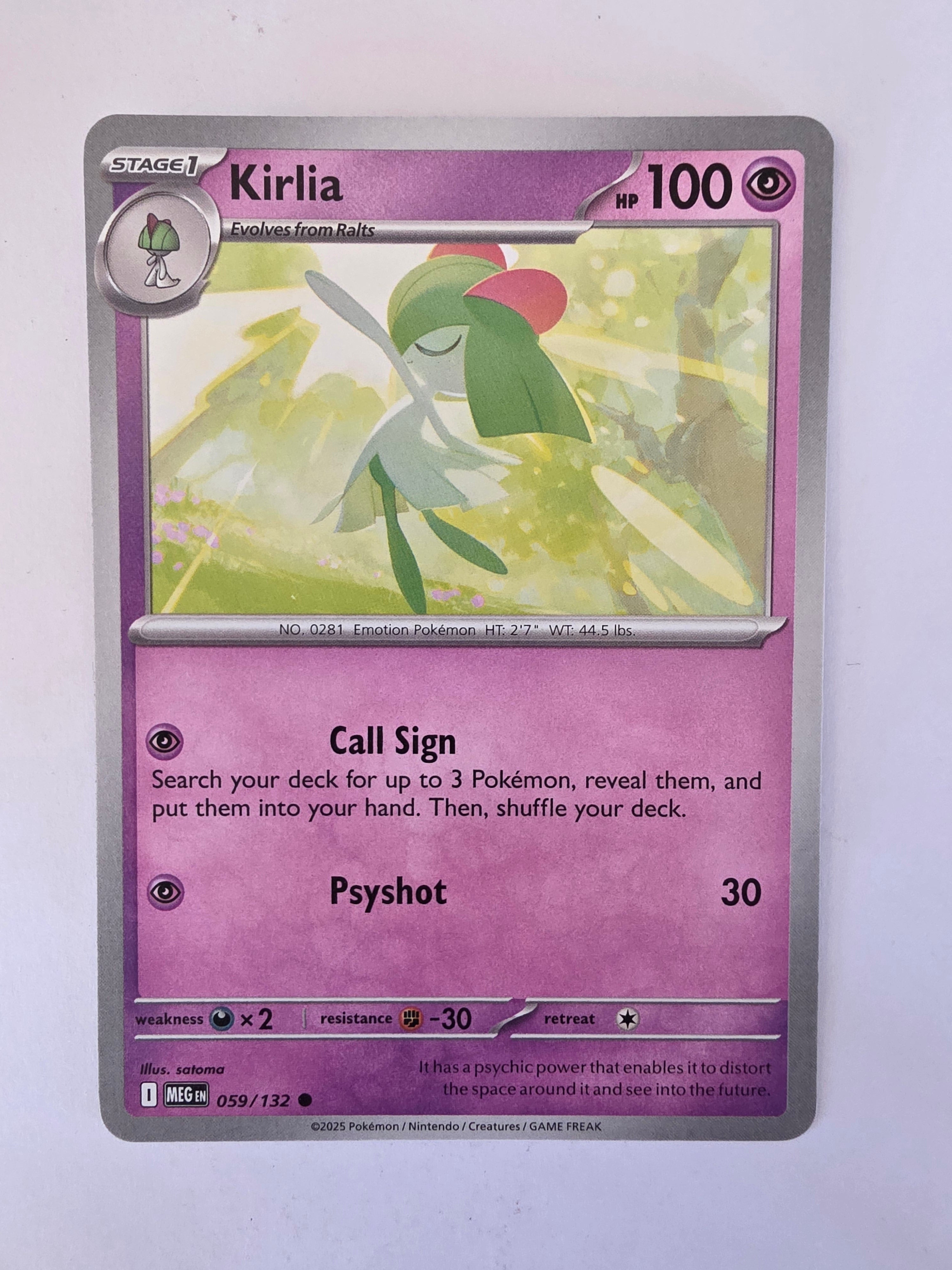Pokemon TCG Mega Evolutions | #059/132 | Kirlia | Common