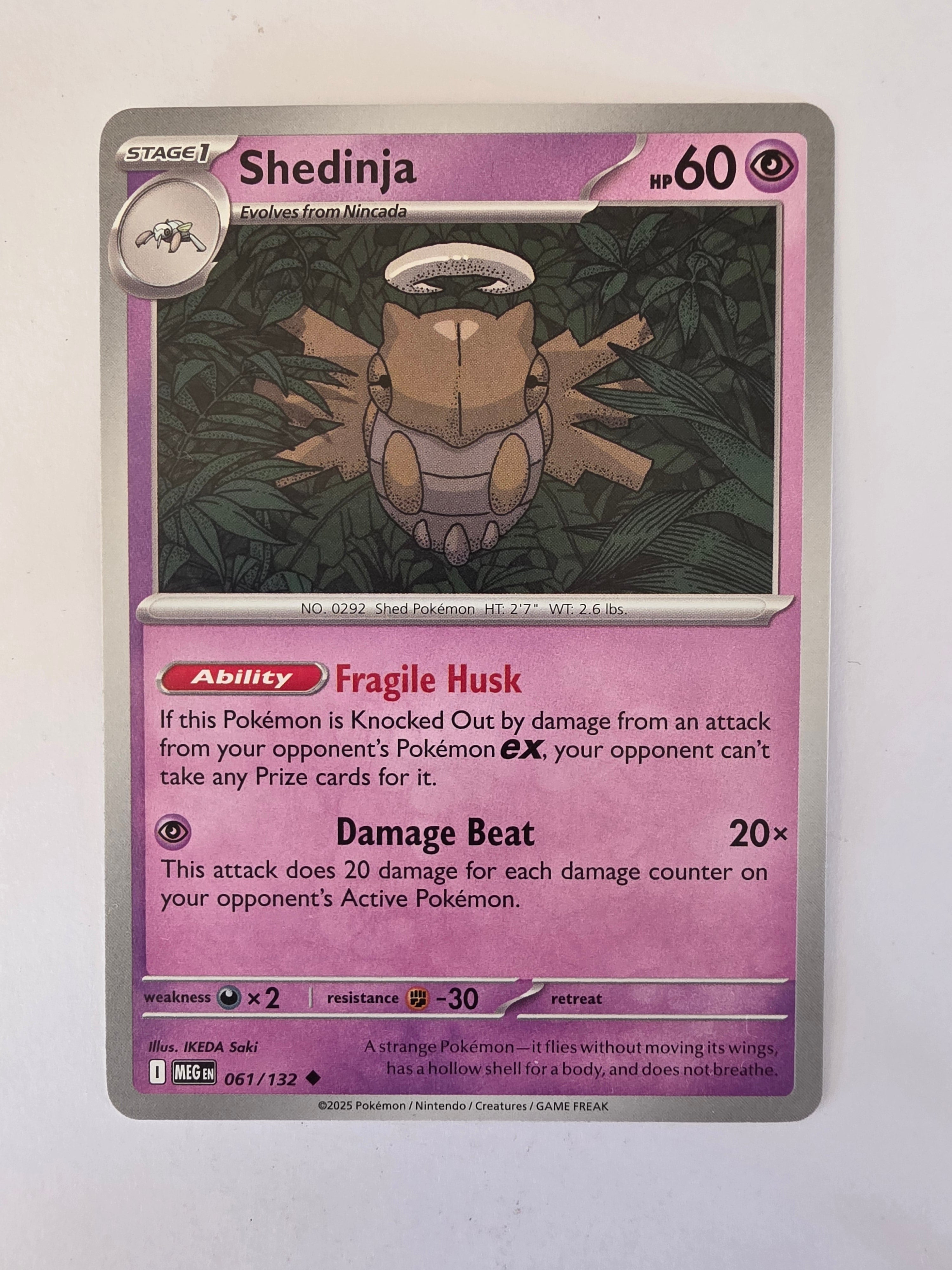Pokemon TCG Mega Evolutions | #061/132 | Shedinja | Uncommon