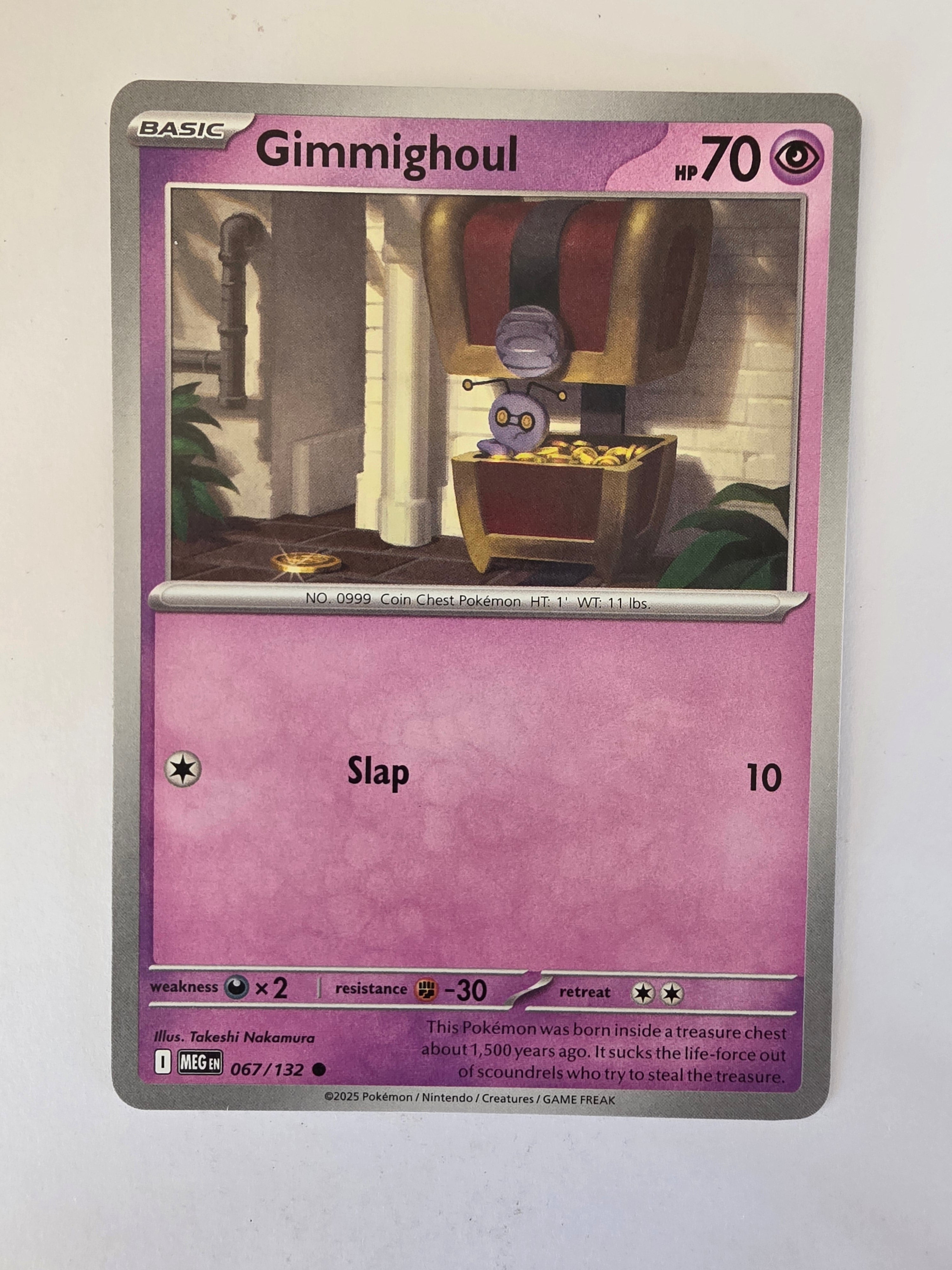 Pokemon TCG Mega Evolutions | #067/132 | Gimmighoul | Common