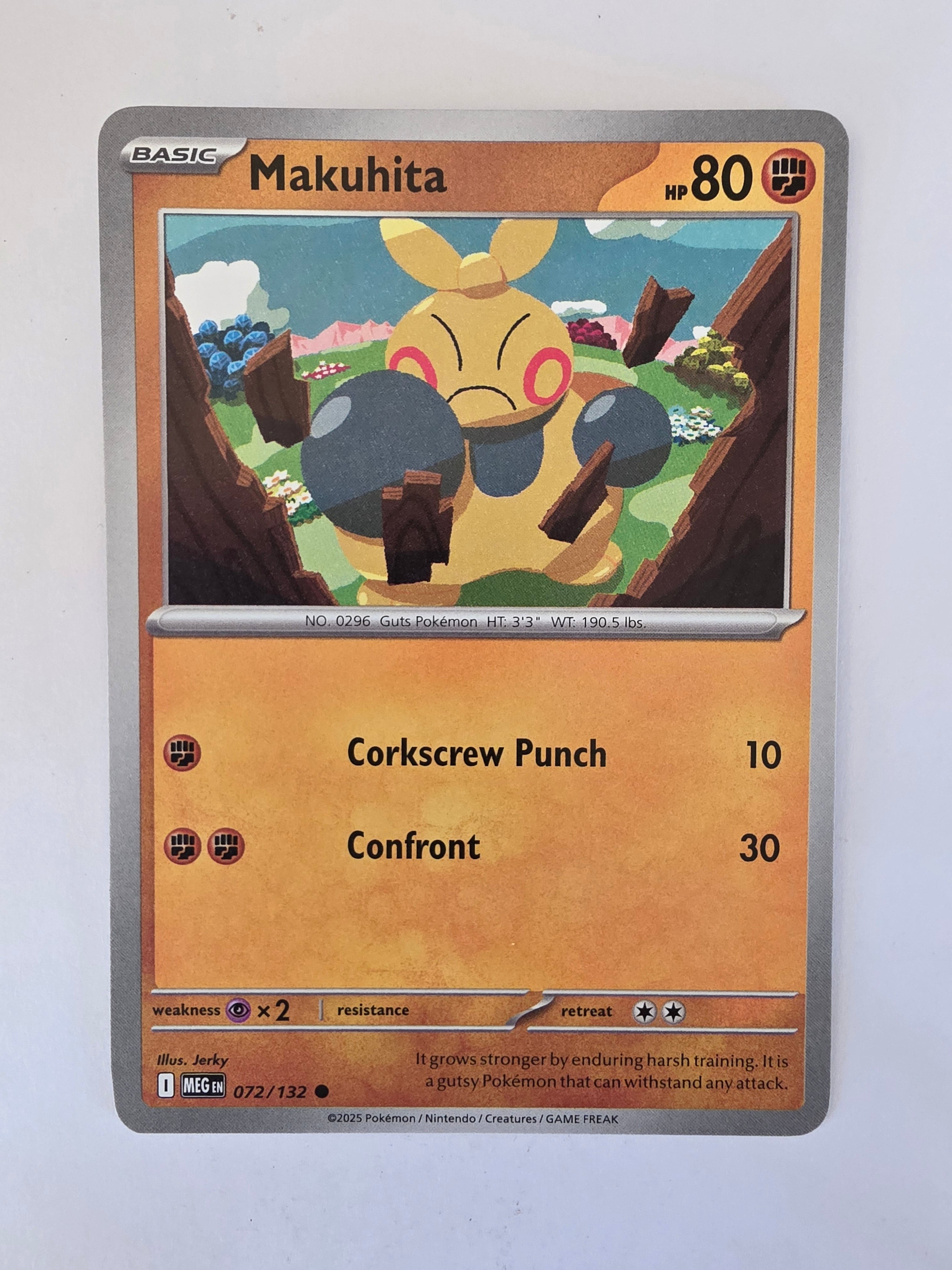 Pokemon TCG Mega Evolutions | #072/132 | Makuhita | Common