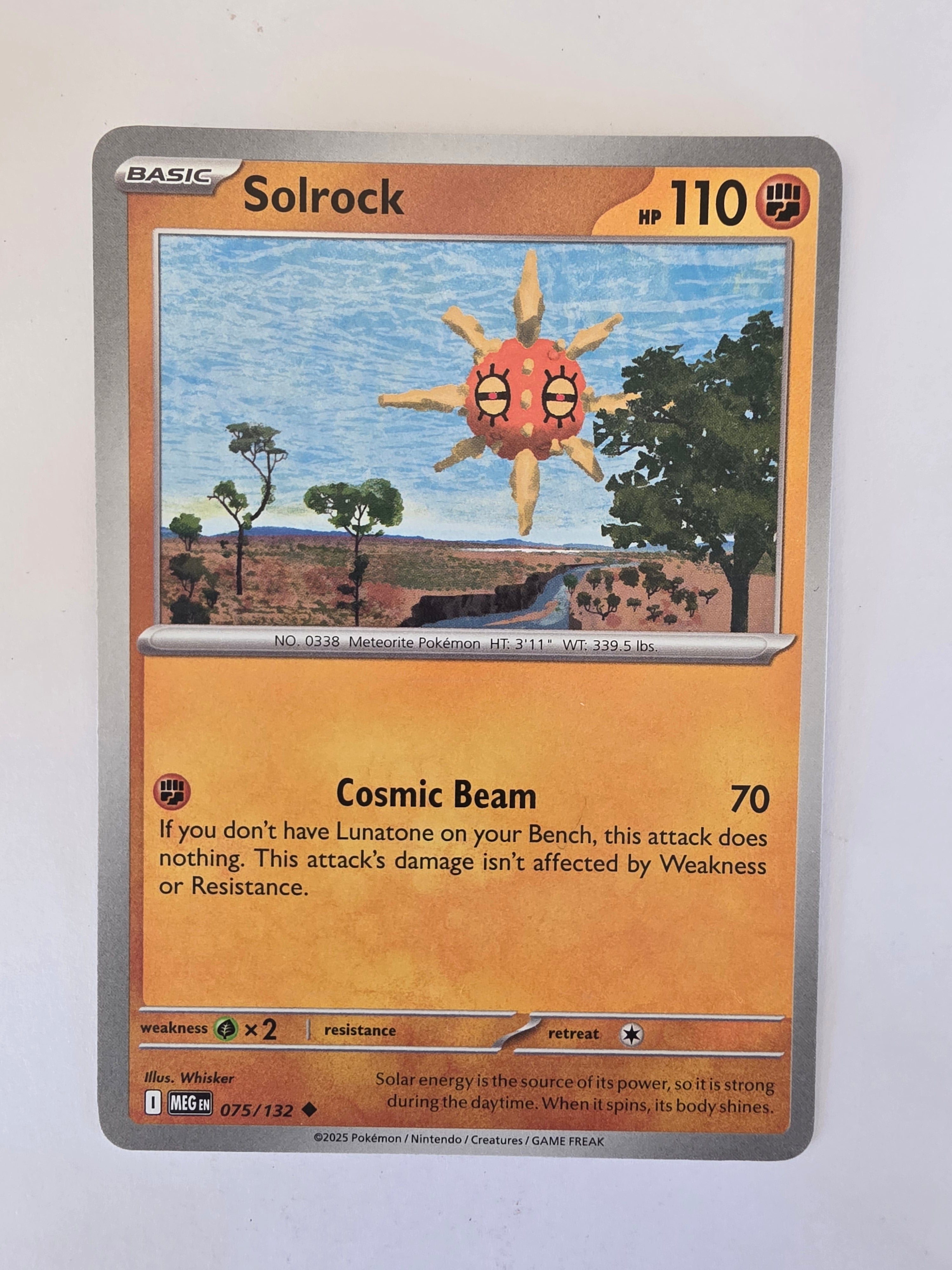 Pokemon TCG Mega Evolutions | #075/132 | Solrock | Uncommon