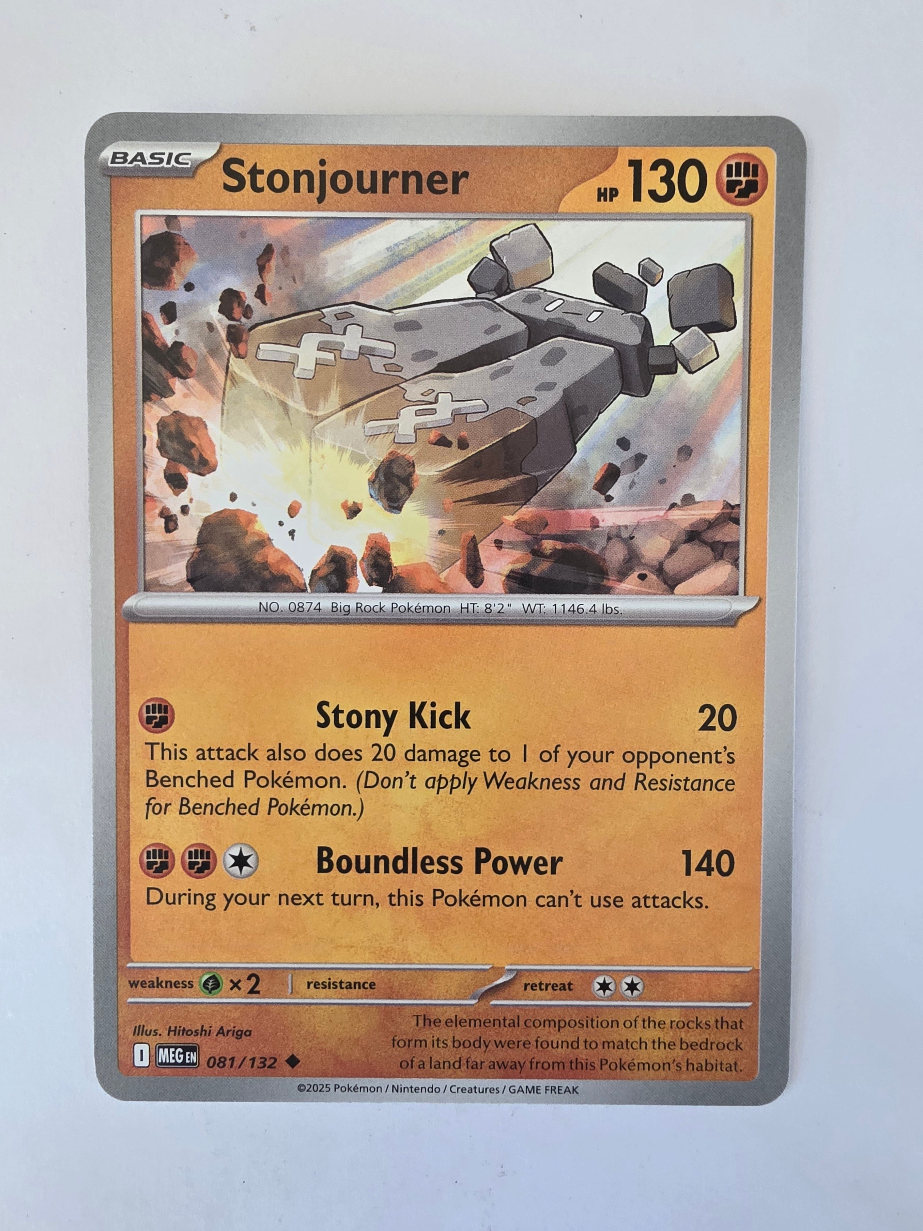 Pokemon TCG Mega Evolutions | #081/132 | Stonjourner | Uncommon