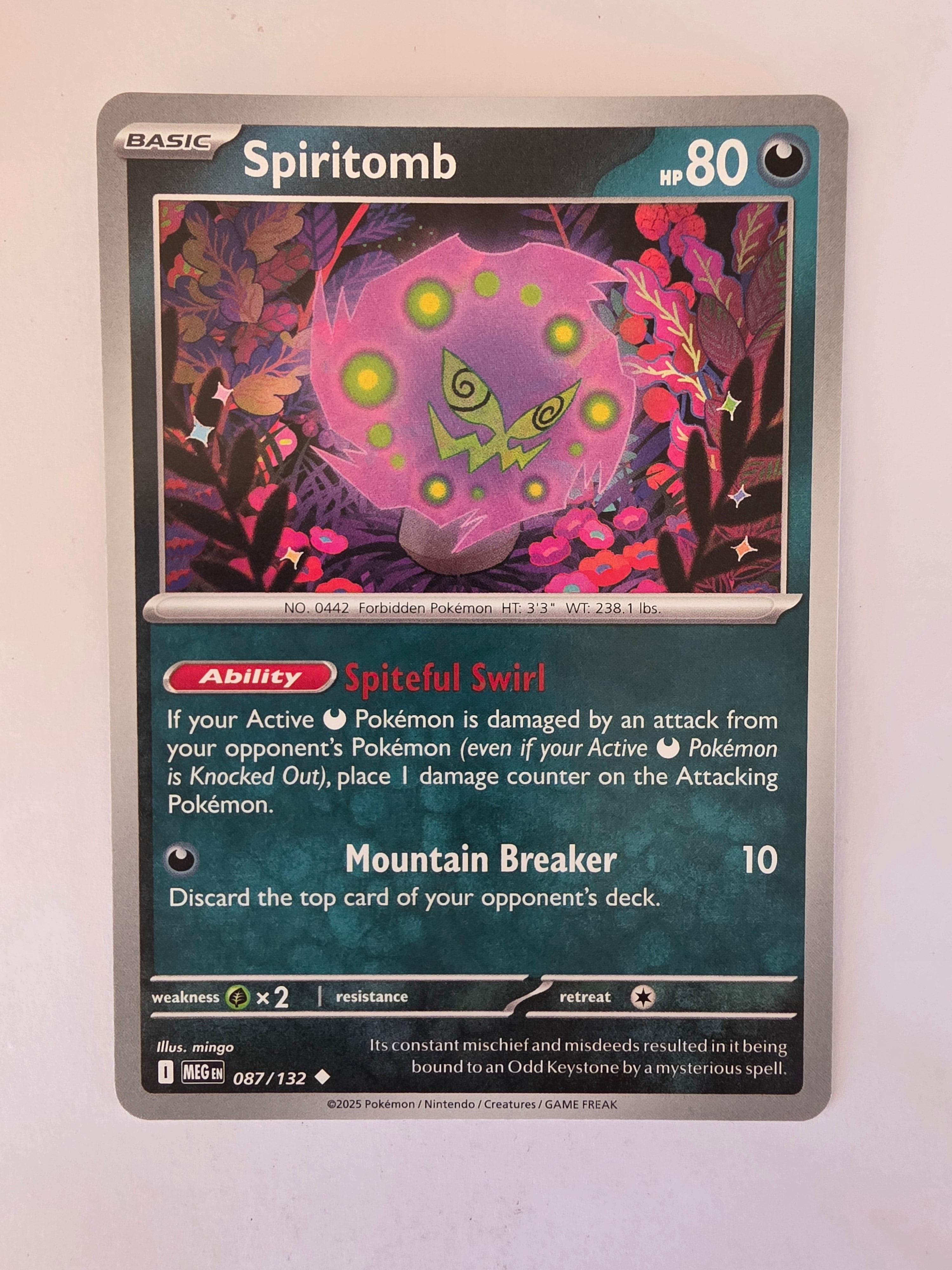 Pokemon TCG Mega Evolutions | #087/132 | Spiritomb | Uncommon