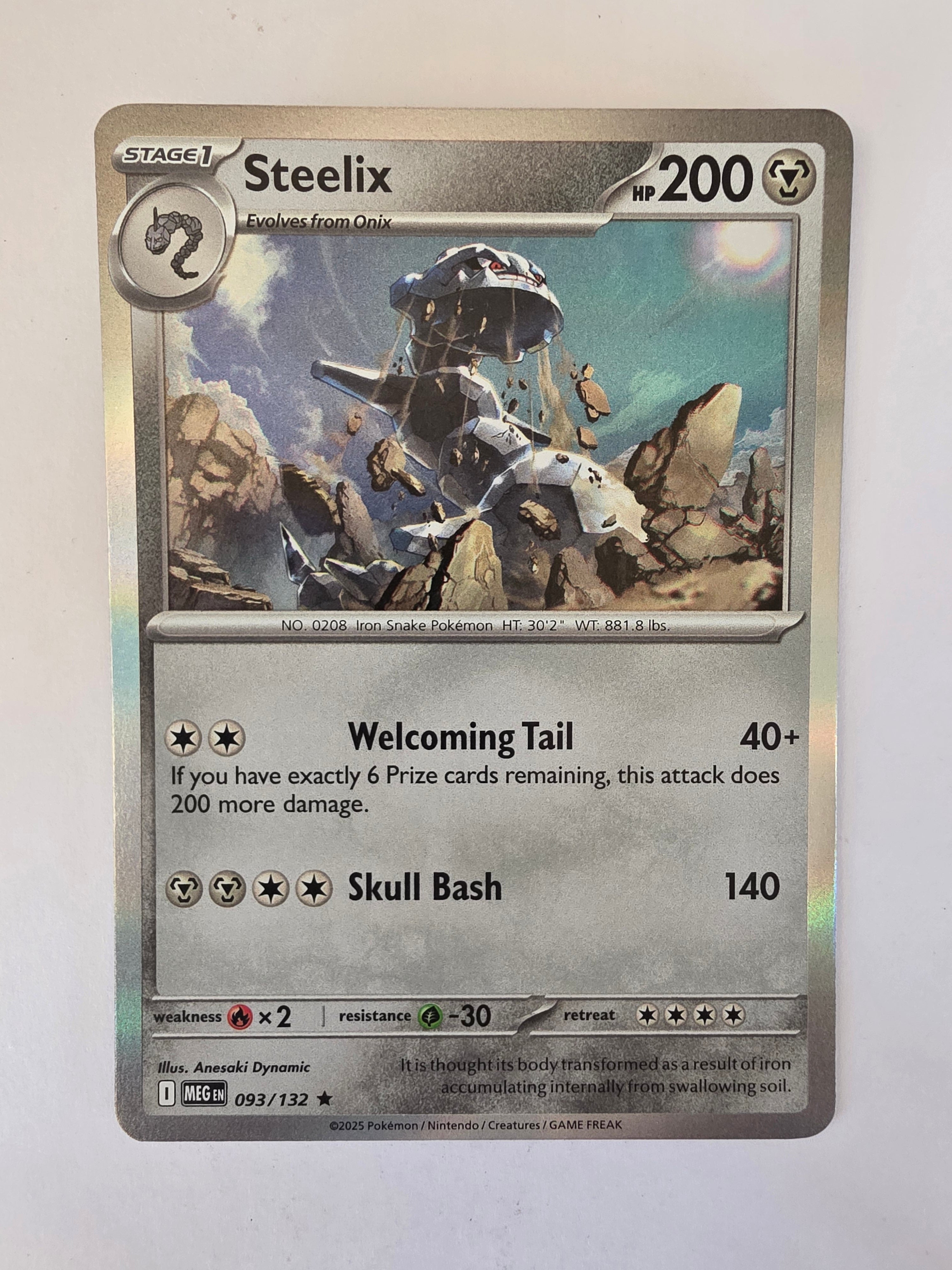 Pokemon TCG Mega Evolutions | #093/132 | Steelix | Rare