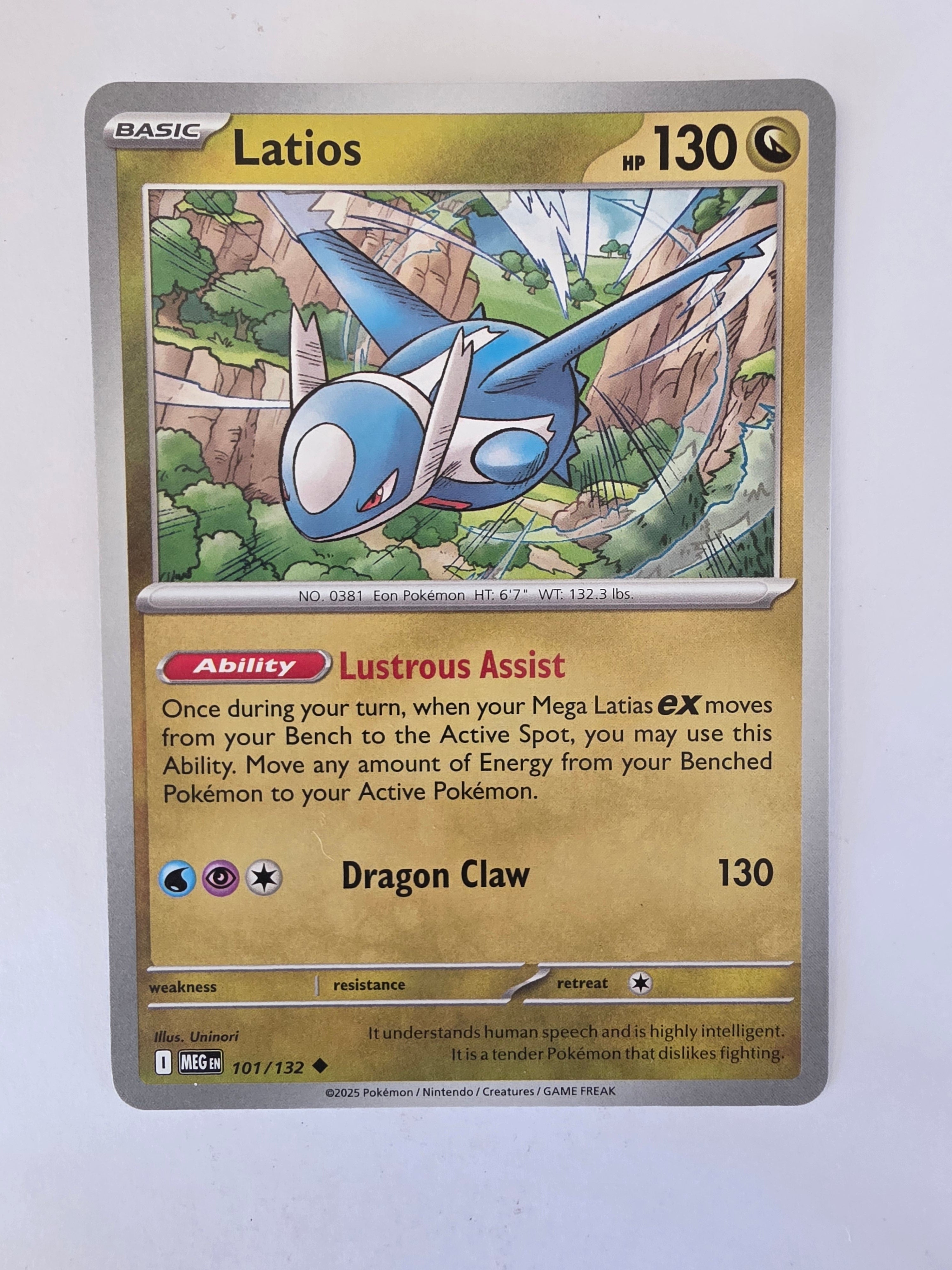 Pokemon TCG Mega Evolutions | #101/132 | Latios | Uncommon